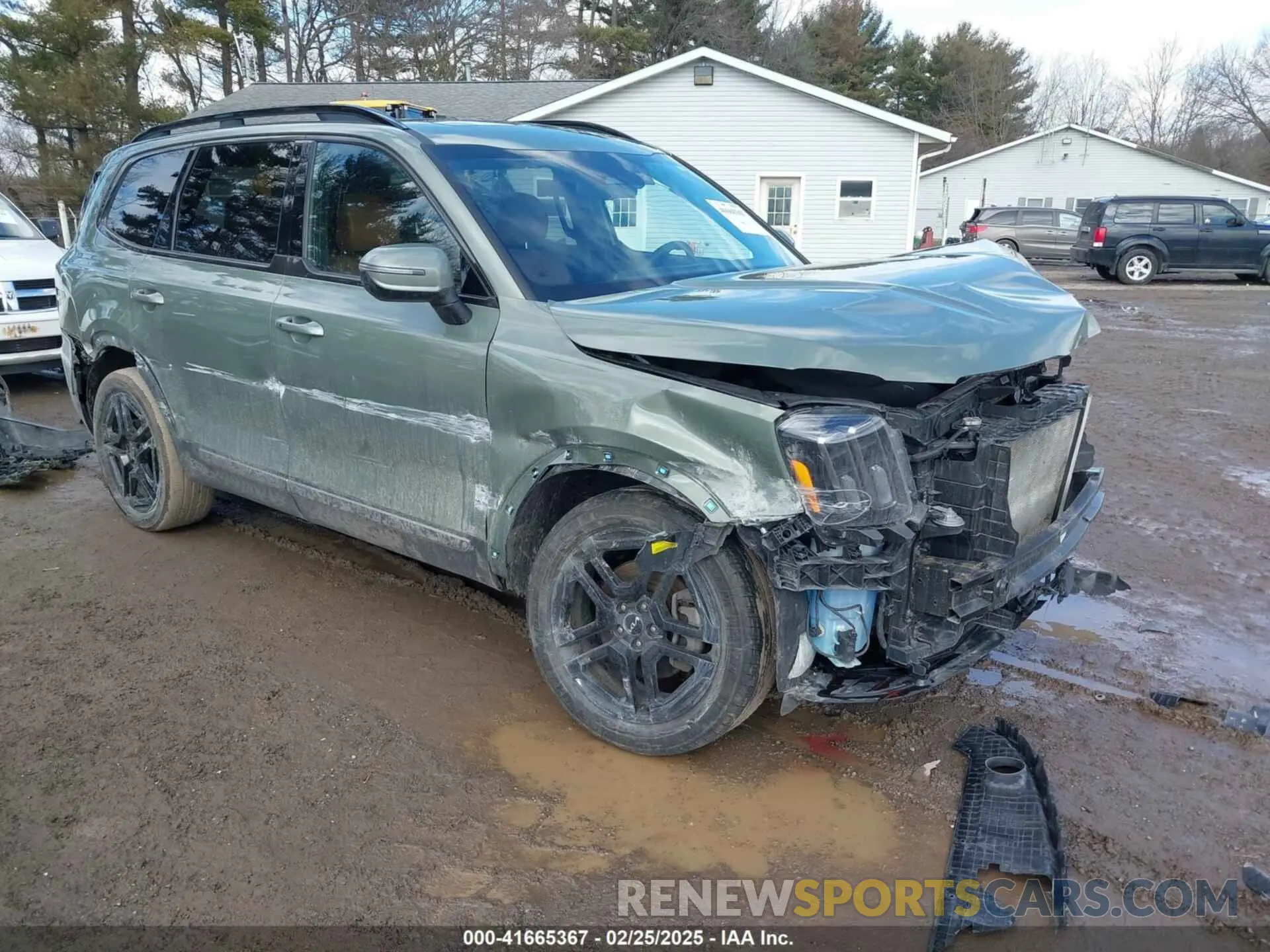 1 Photograph of a damaged car 5XYP3DGC8PG338845 KIA TELLURIDE 2023