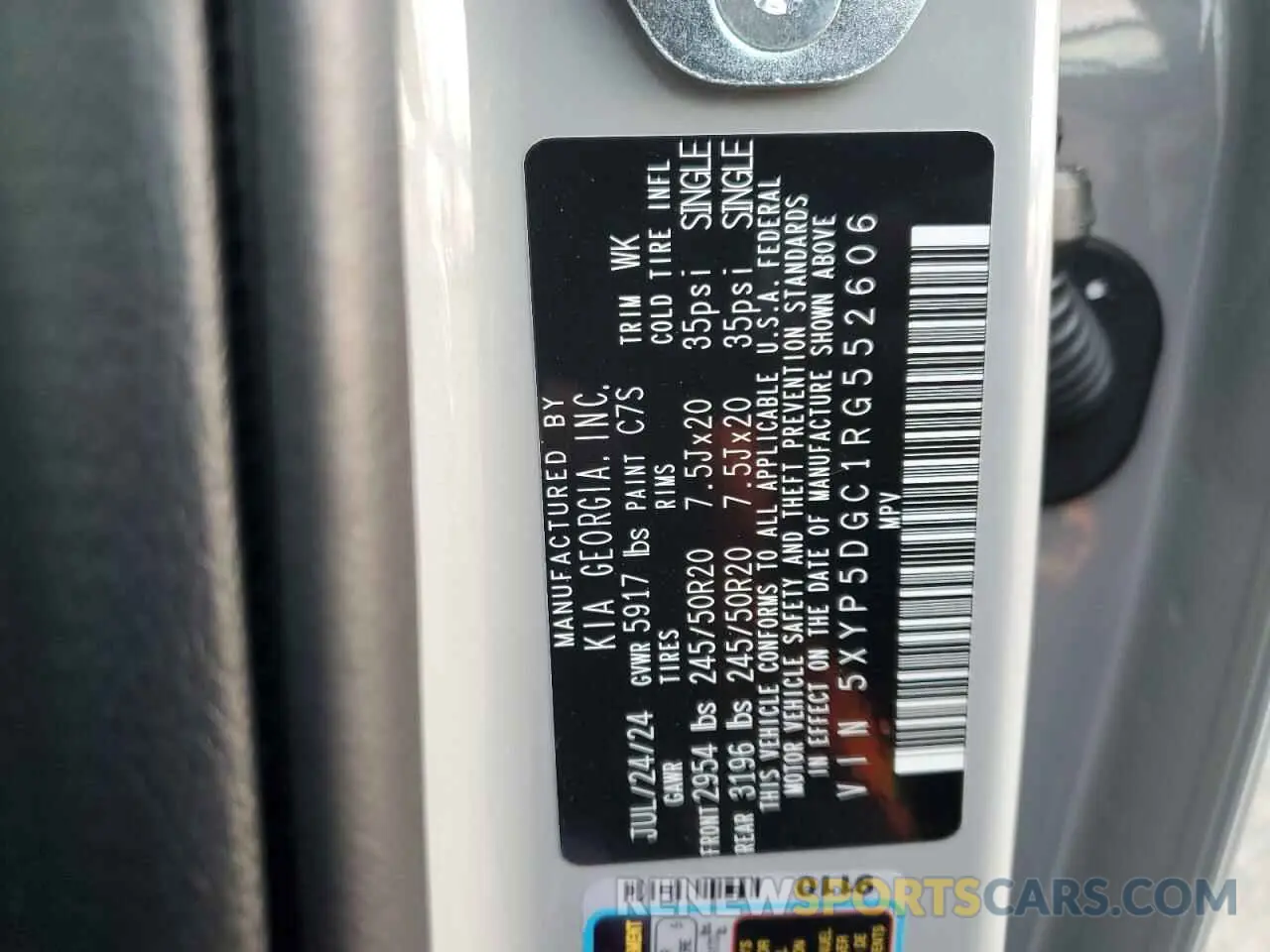 14 Photograph of a damaged car 5XYP5DGC1RG552606 KIA TELLURIDE 2024