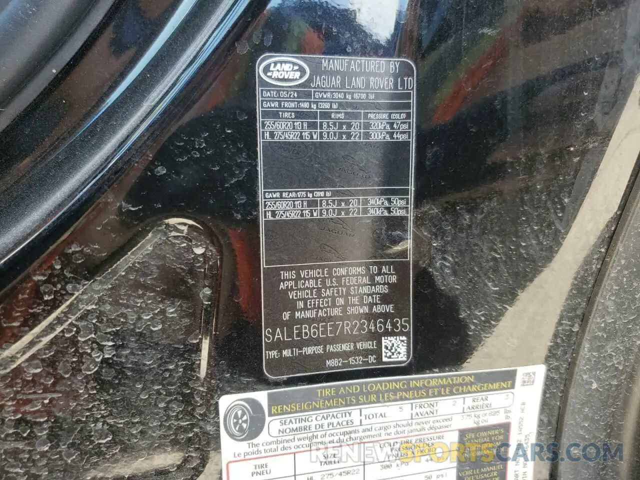 14 Фотография поврежденного автомобиля SALEB6EE7R2346435 LAND ROVER ALL OTHER 2024