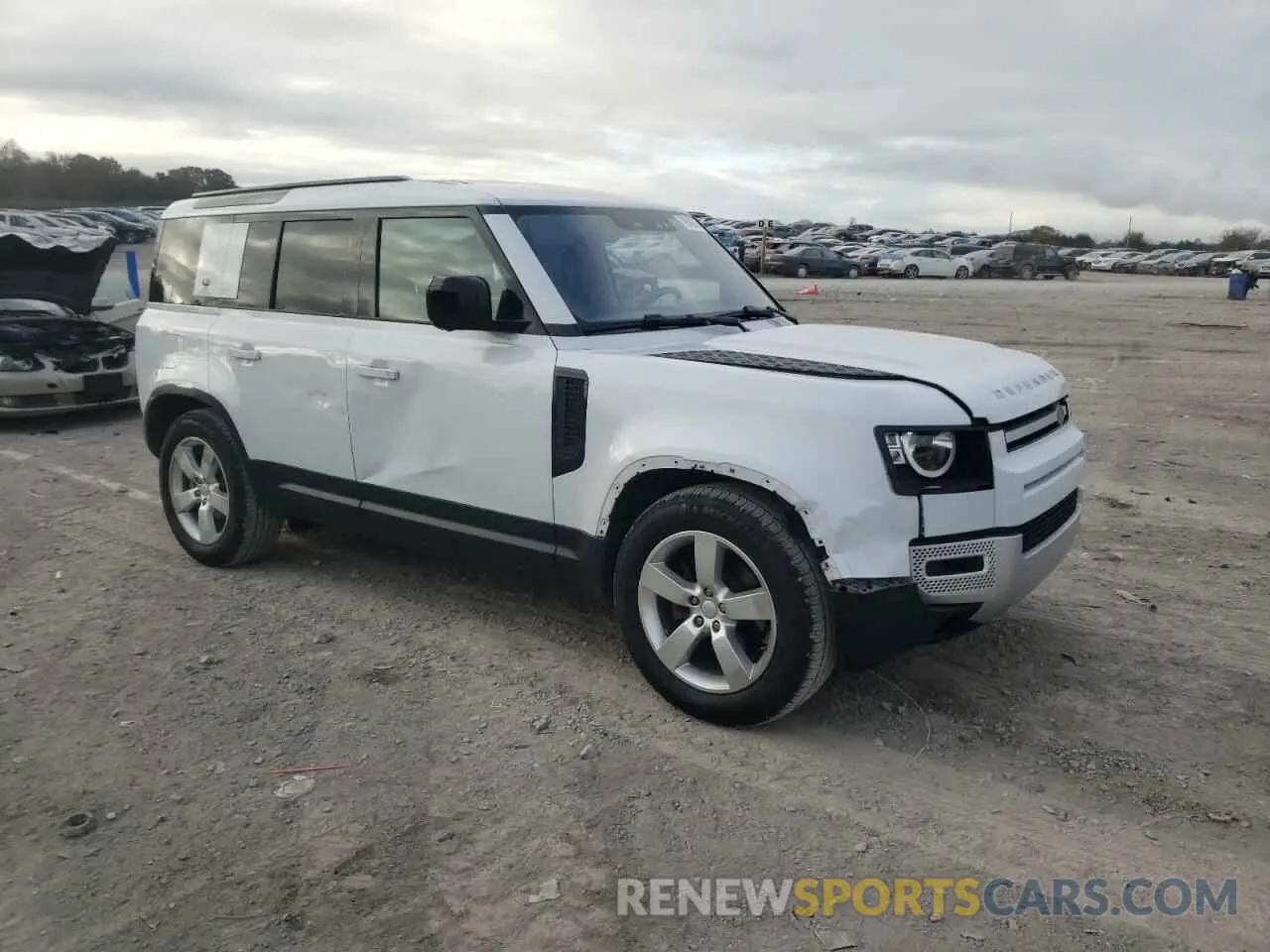 4 Фотография поврежденного автомобиля SALEJERX7M2044693 LAND ROVER DEFENDER 2021