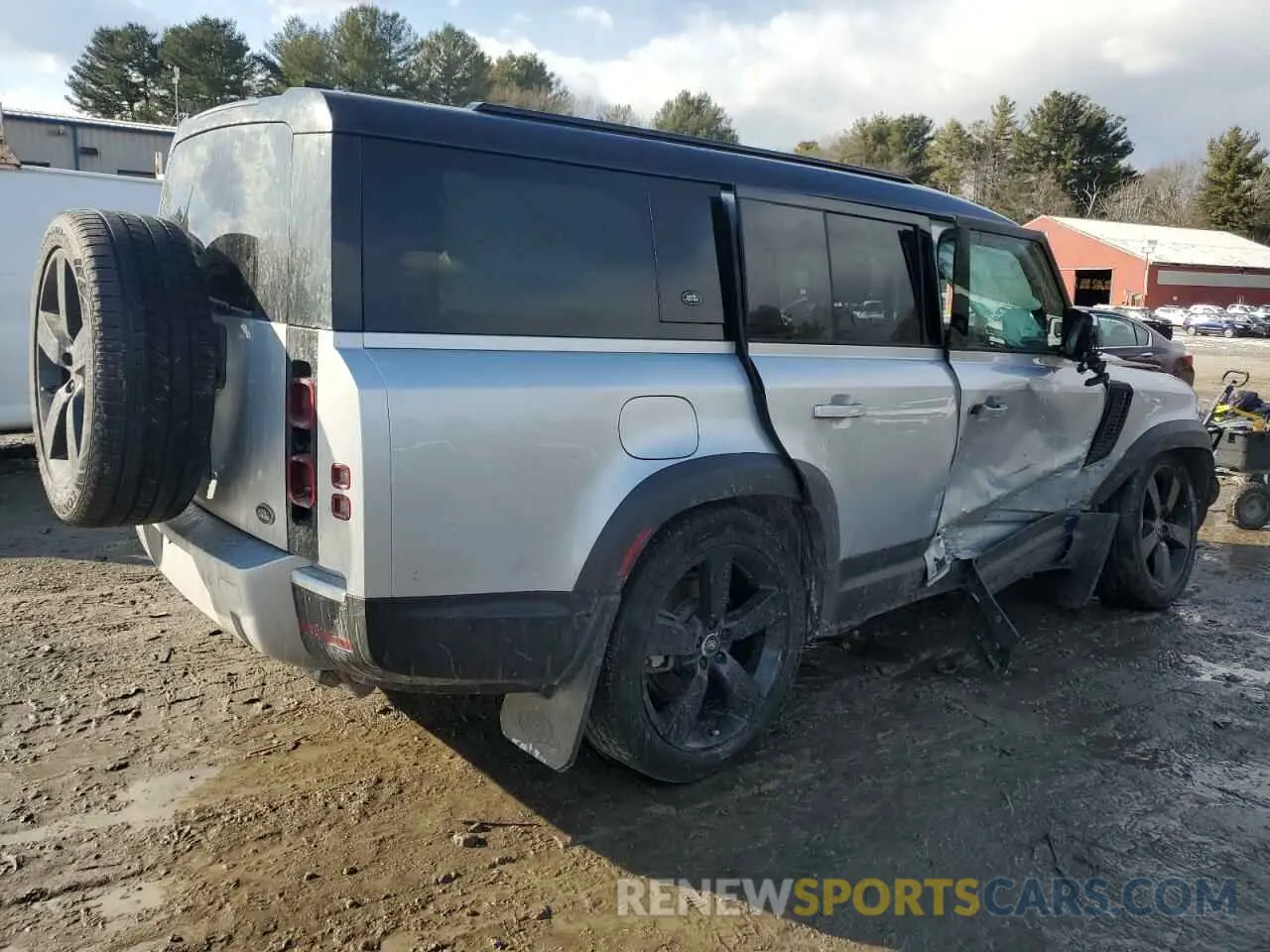 3 Фотография поврежденного автомобиля SALEJFEUXP2229892 LAND ROVER DEFENDER 2023