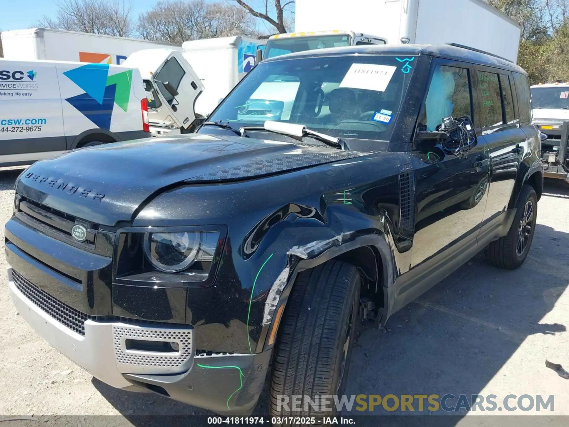 2 Photograph of a damaged car SALEJ7EX0S2386159 LAND ROVER DEFENDER 2025
