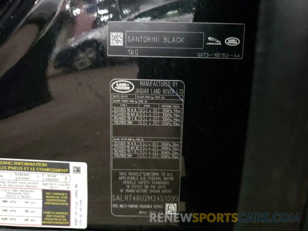 13 Фотография поврежденного автомобиля SALRT4RU2M2451395 LAND ROVER DISCOVERY 2021