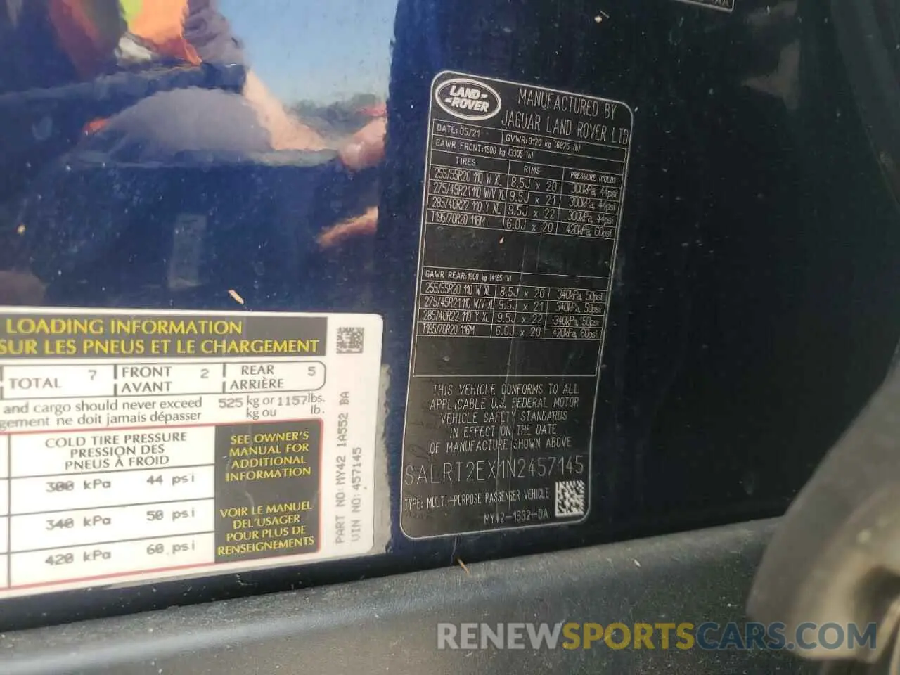 13 Photograph of a damaged car SALRT2EX1N2457145 LAND ROVER DISCOVERY 2022