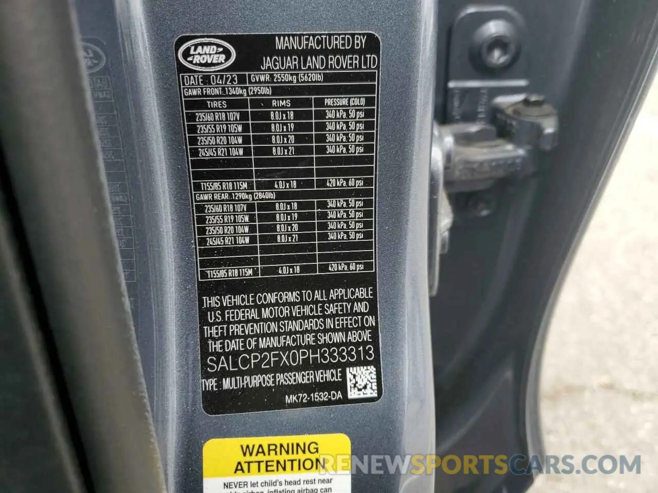 14 Фотография поврежденного автомобиля SALCP2FX0PH333313 LAND ROVER DISCOVERY 2023