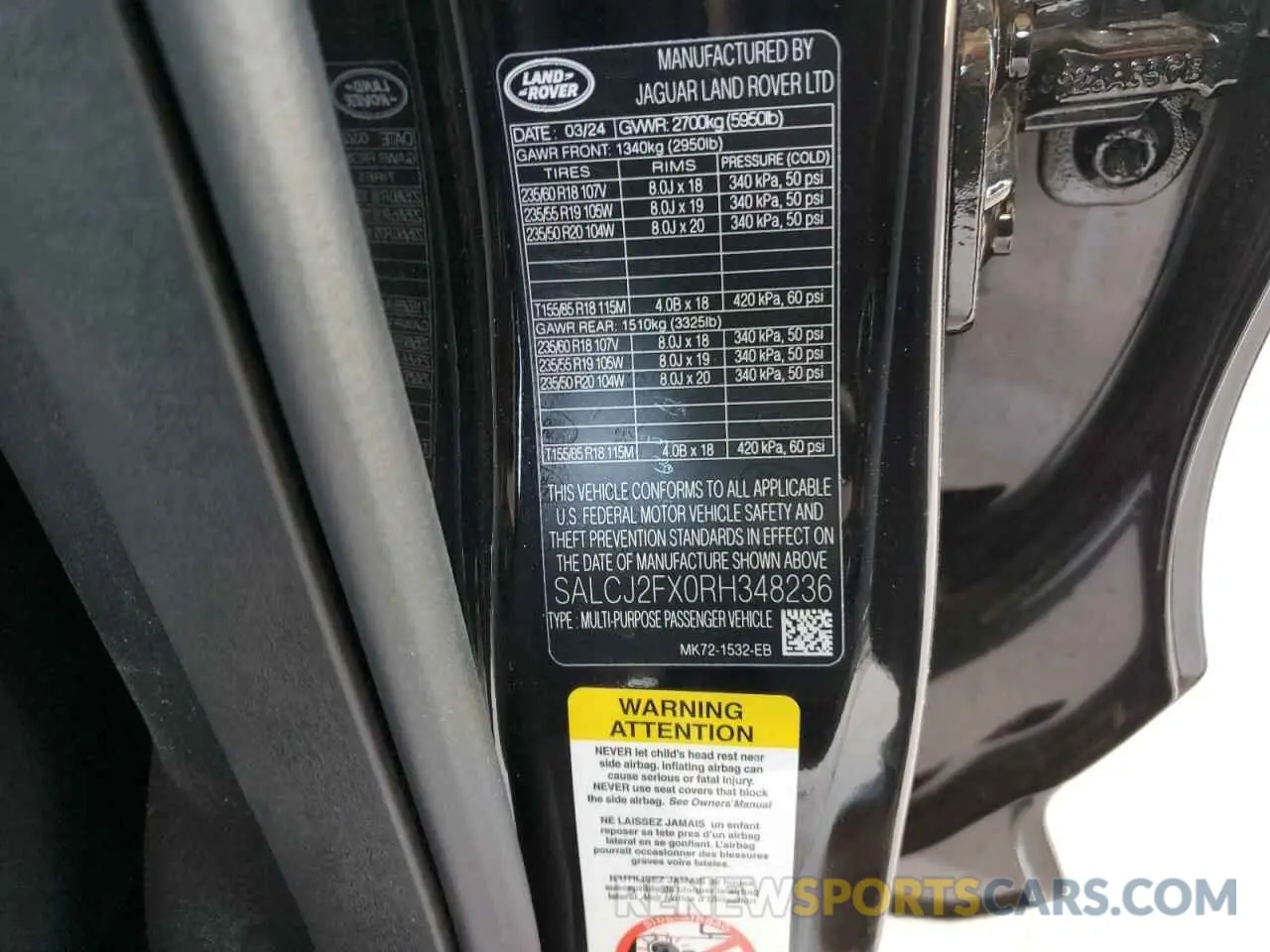 14 Фотография поврежденного автомобиля SALCJ2FX0RH348236 LAND ROVER DISCOVERY 2024