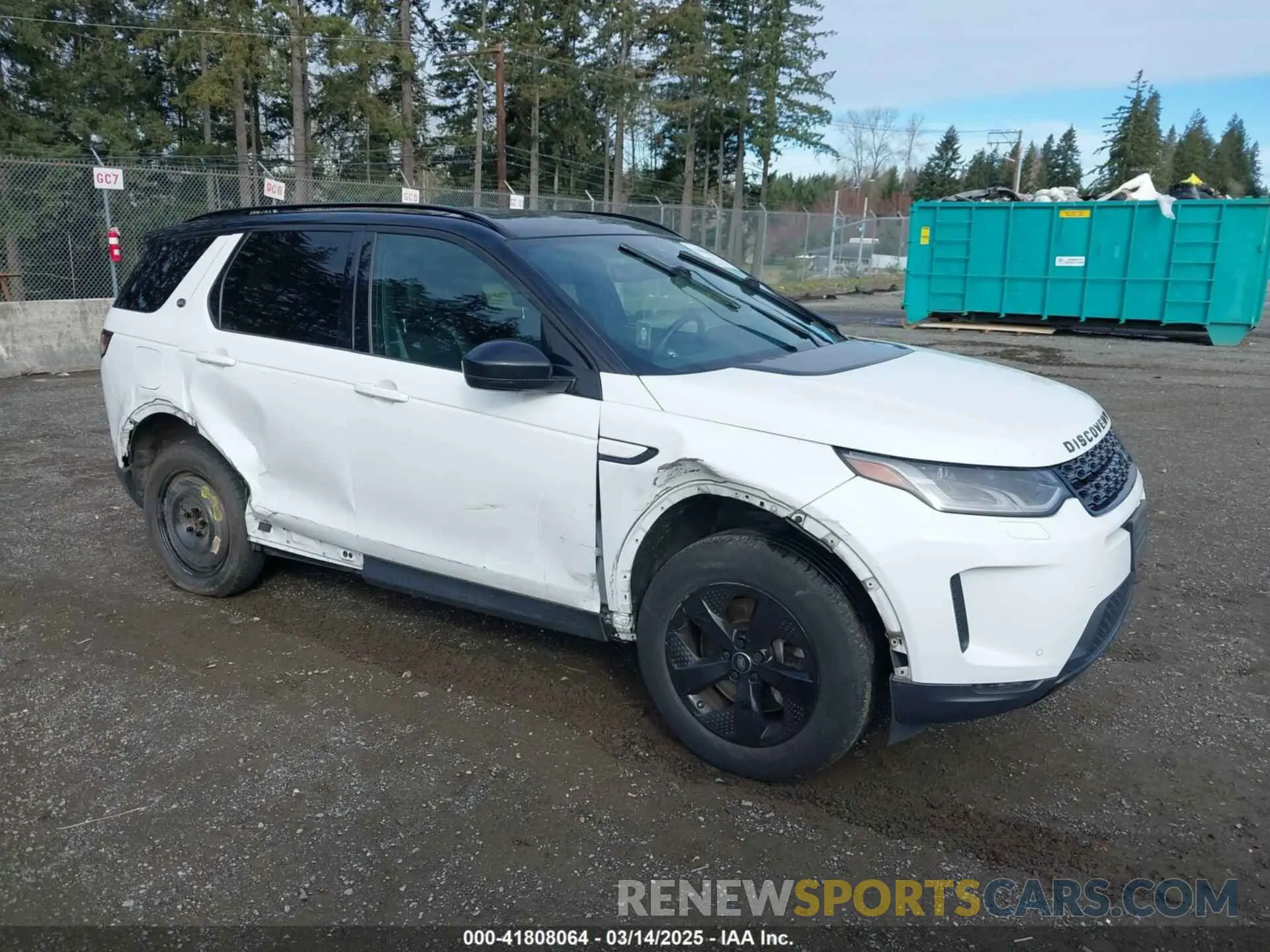 1 Фотография поврежденного автомобиля SALCP2FX3LH840748 LAND ROVER DISCOVERY SPORT 2020