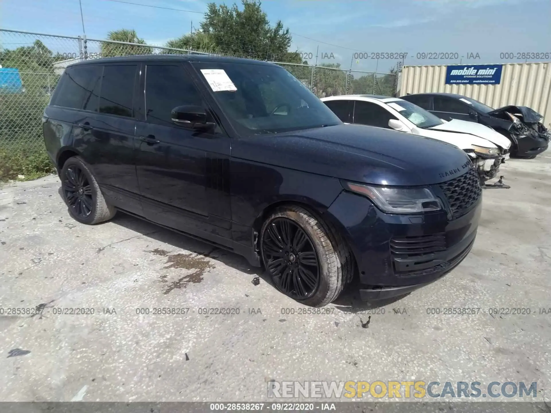 1 Photograph of a damaged car SALGS2RE6KA545421 LAND ROVER RANGE ROVER 2019