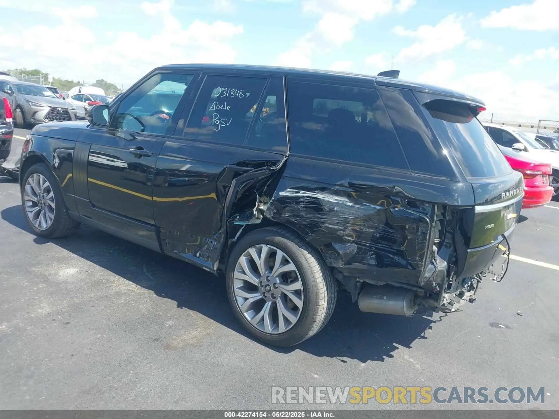 3 Photograph of a damaged car SALGS2SV0KA552908 LAND ROVER RANGE ROVER 2019