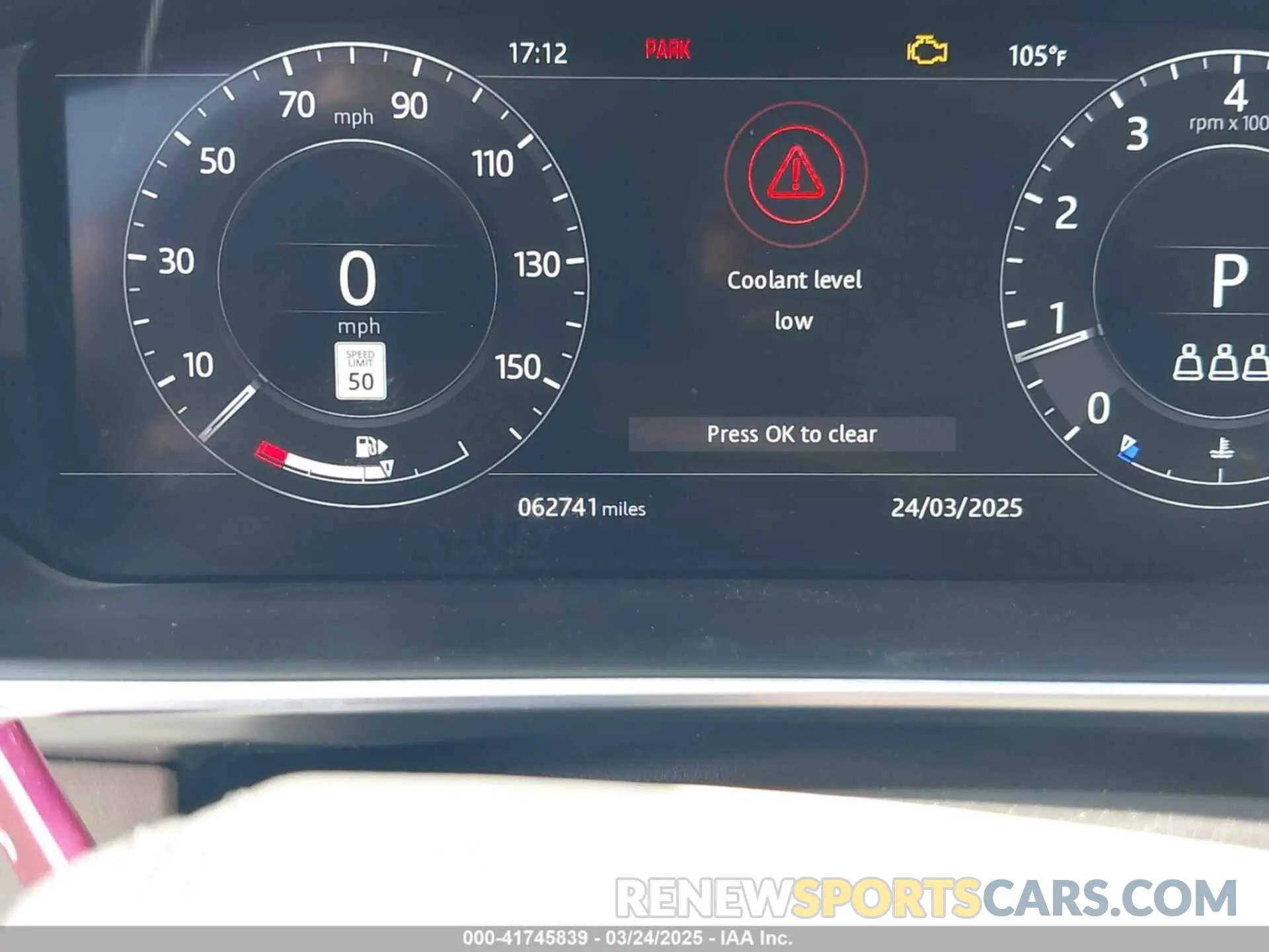 16 Photograph of a damaged car SALGS2SV9KA552826 LAND ROVER RANGE ROVER 2019