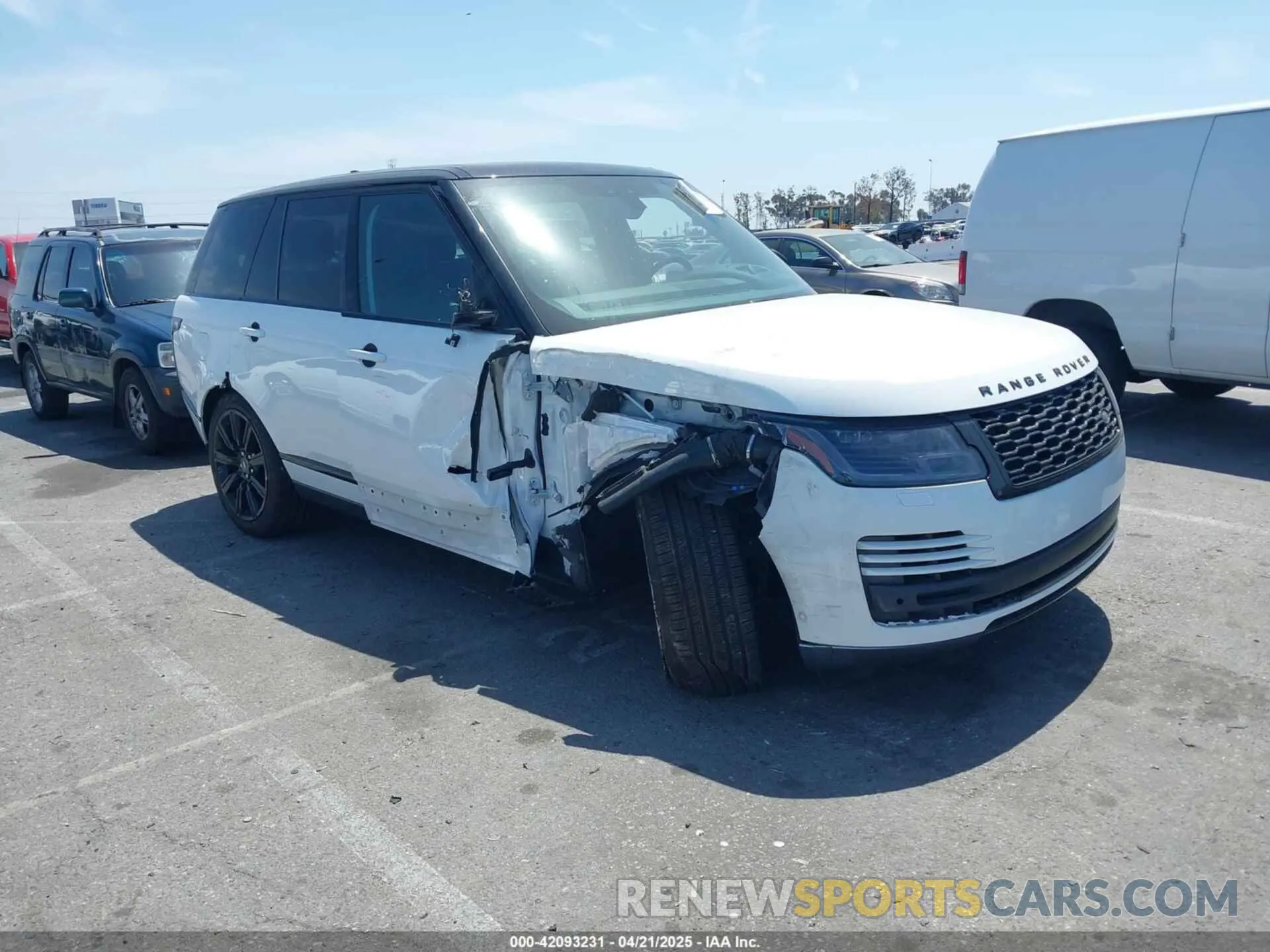 1 Photograph of a damaged car SALGS2RUXMA446580 LAND ROVER RANGE ROVER 2021