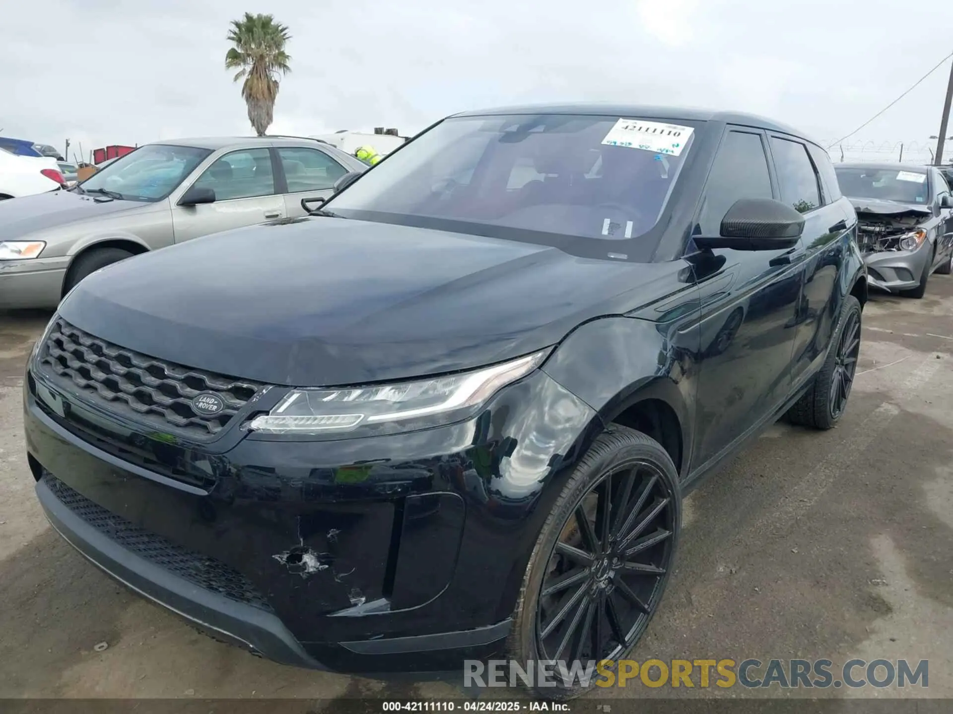2 Фотография поврежденного автомобиля SALZJ2FX4LH016575 LAND ROVER RANGE ROVER EVOQUE 2020