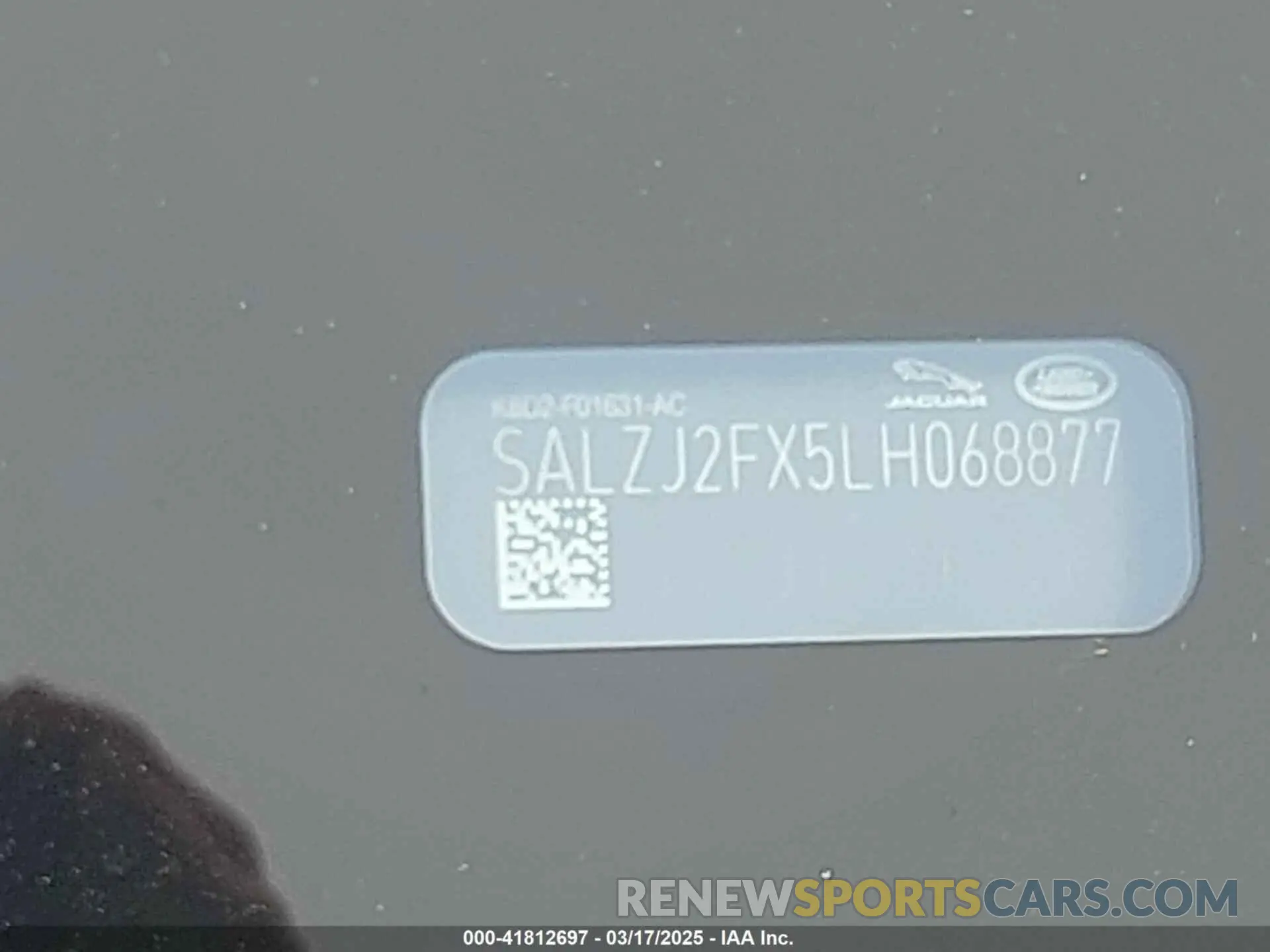 9 Photograph of a damaged car SALZJ2FX5LH068877 LAND ROVER RANGE ROVER EVOQUE 2020