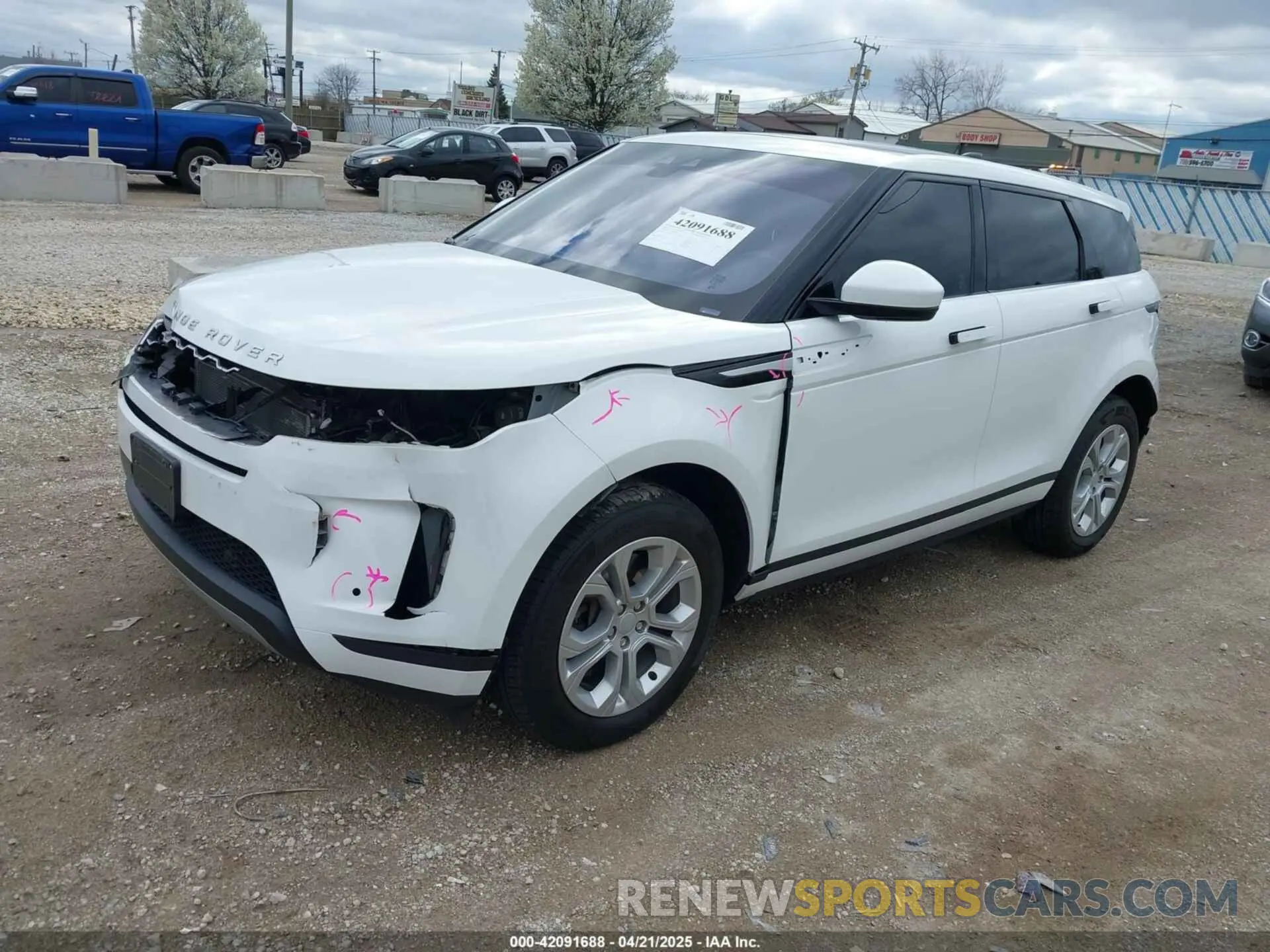 2 Фотография поврежденного автомобиля SALZJ2FX8LH060725 LAND ROVER RANGE ROVER EVOQUE 2020
