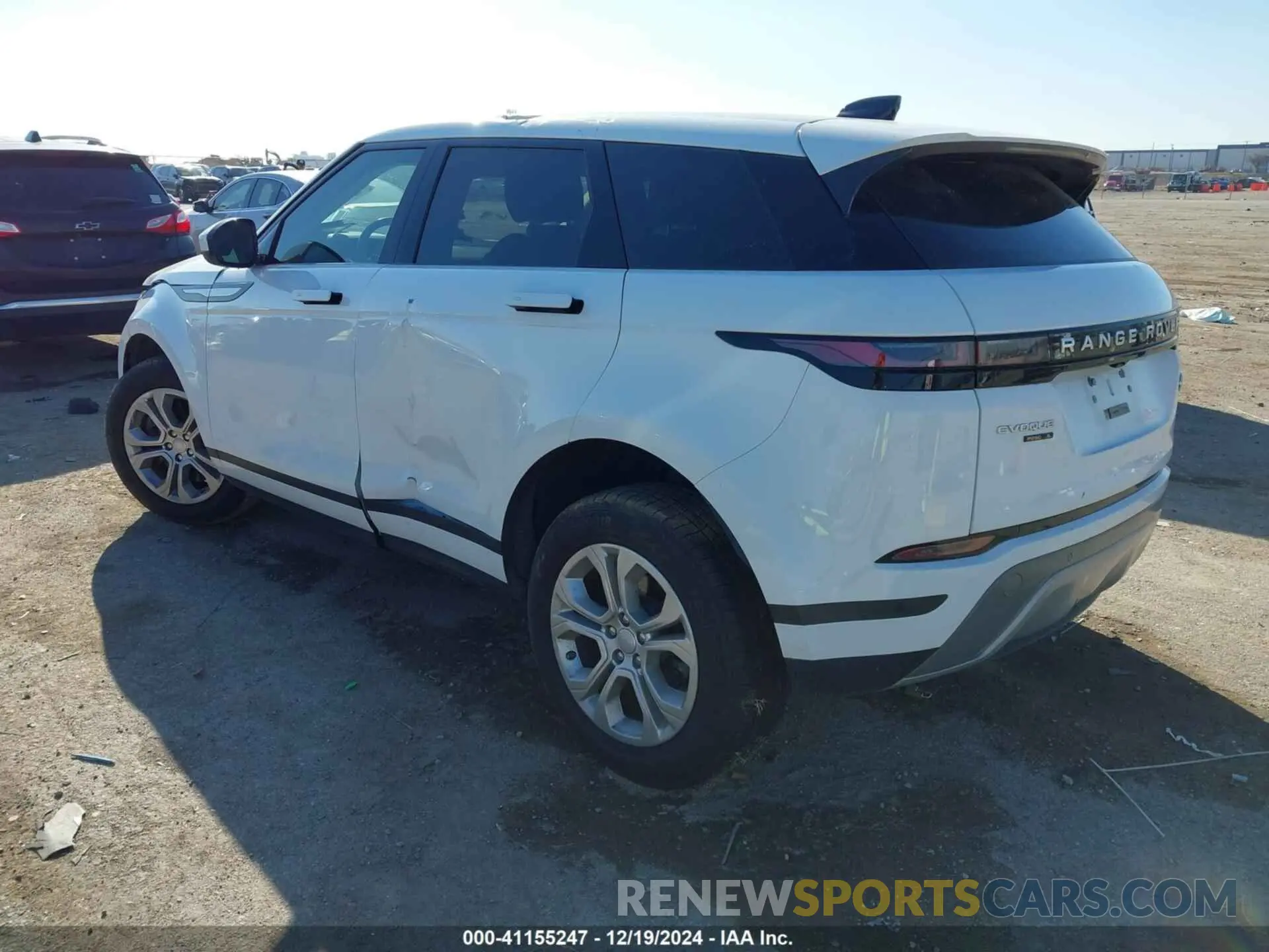 3 Photograph of a damaged car SALZJ2FX9LH030293 LAND ROVER RANGE ROVER EVOQUE 2020