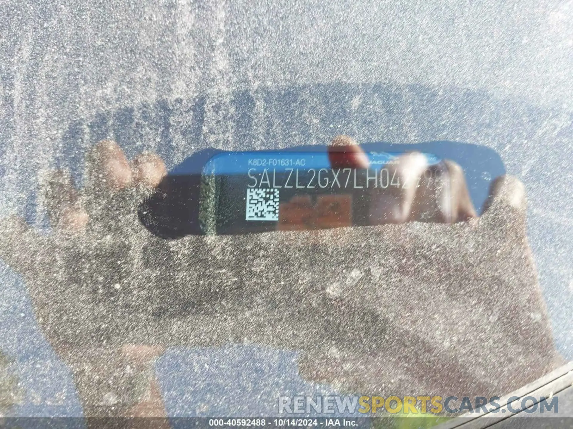 9 Photograph of a damaged car SALZL2GX7LH042998 LAND ROVER RANGE ROVER EVOQUE 2020