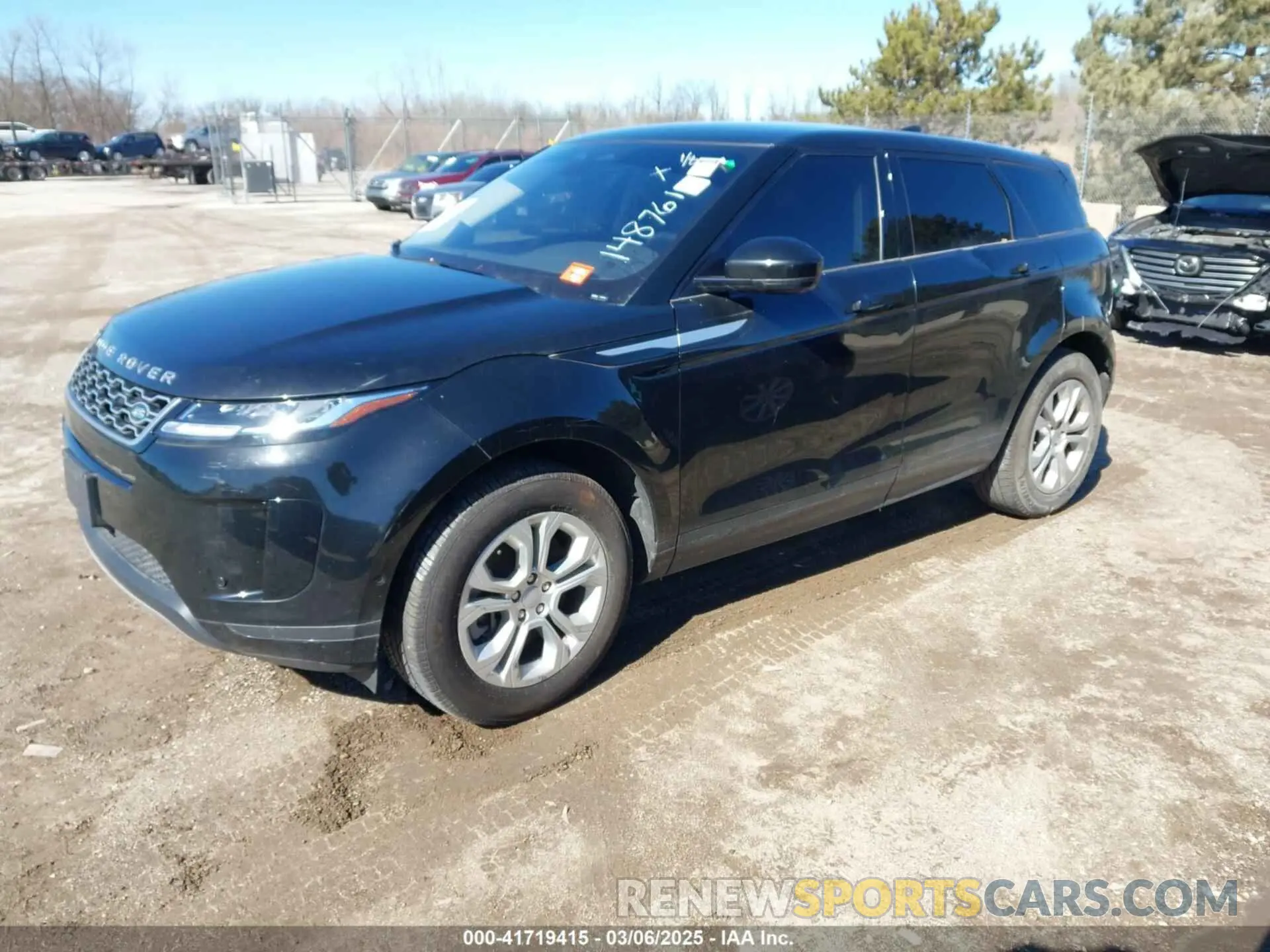 2 Фотография поврежденного автомобиля SALZJ2FX1MH148761 LAND ROVER RANGE ROVER EVOQUE 2021