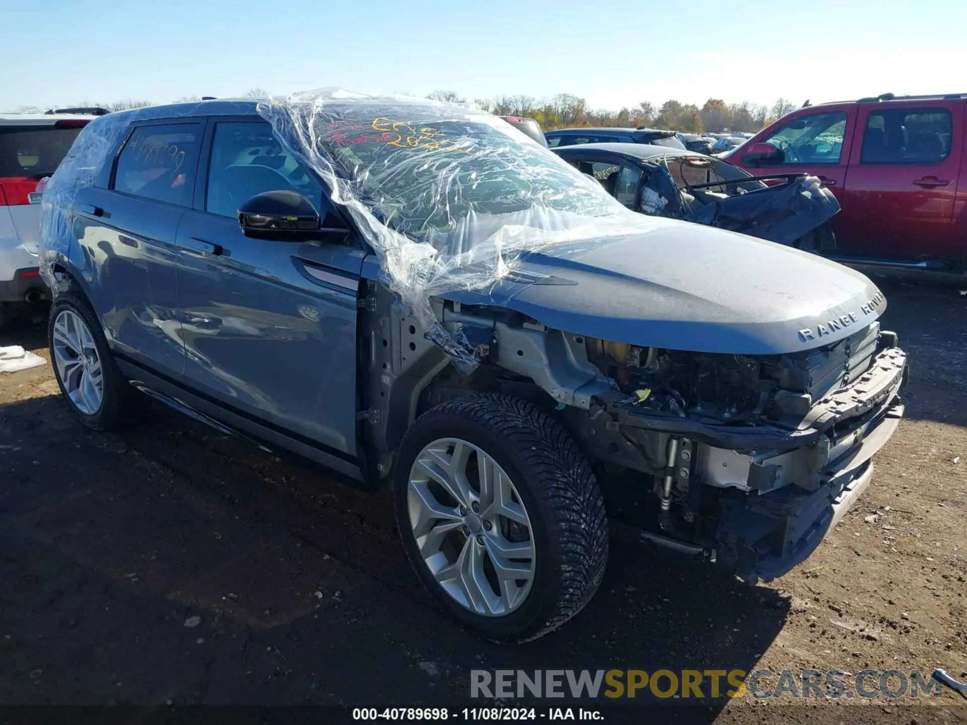 1 Photograph of a damaged car SALZL2FX4NH173603 LAND ROVER RANGE ROVER EVOQUE 2022