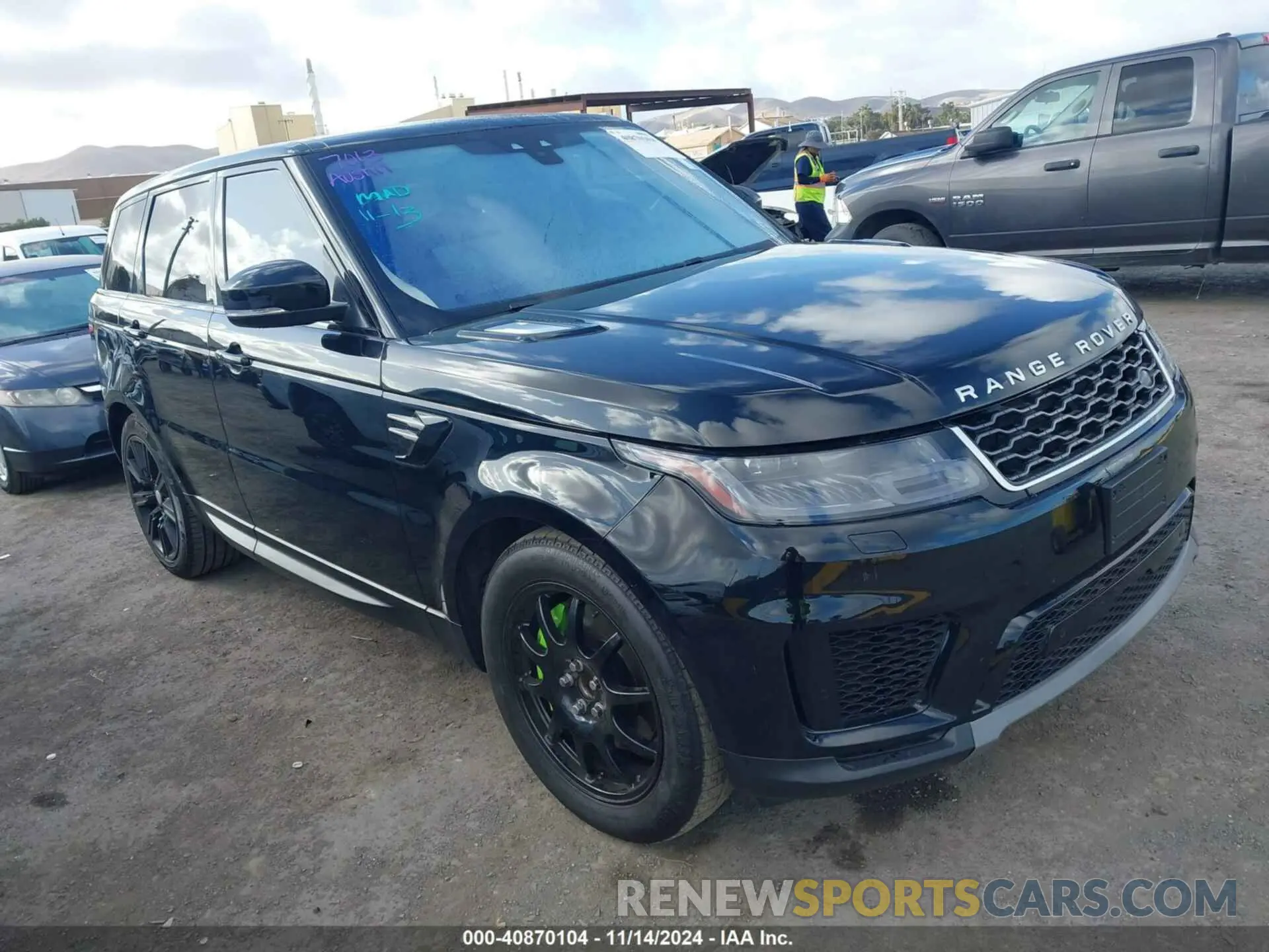 1 Photograph of a damaged car SALWG2RV2KA419246 LAND ROVER RANGE ROVER SPORT 2019