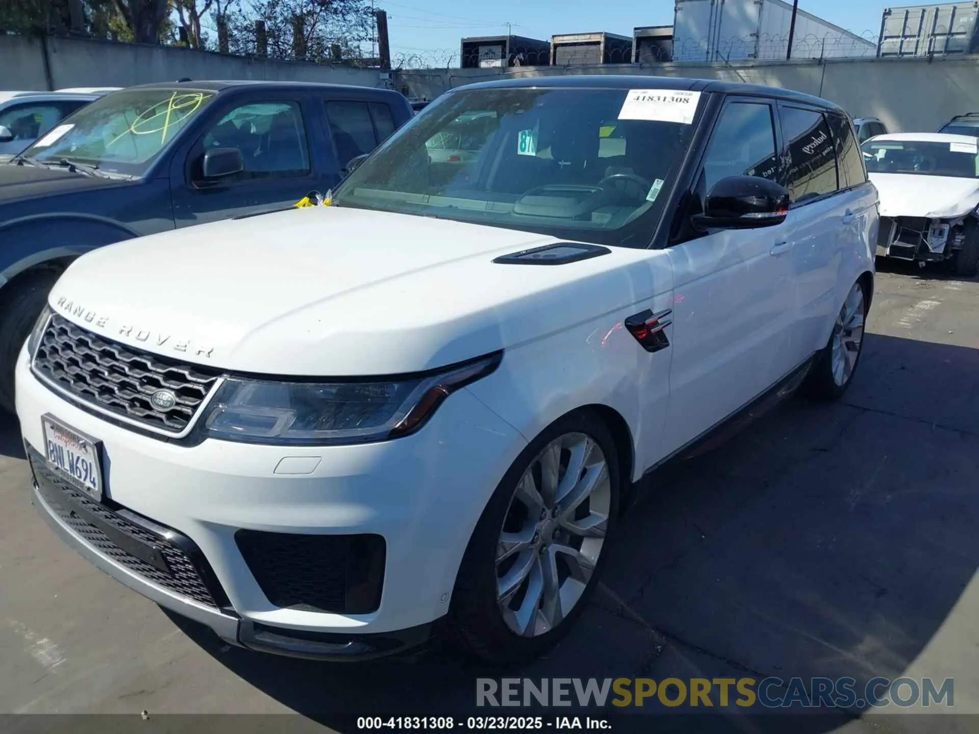 2 Photograph of a damaged car SALWR2RU7KA875311 LAND ROVER RANGE ROVER SPORT 2019