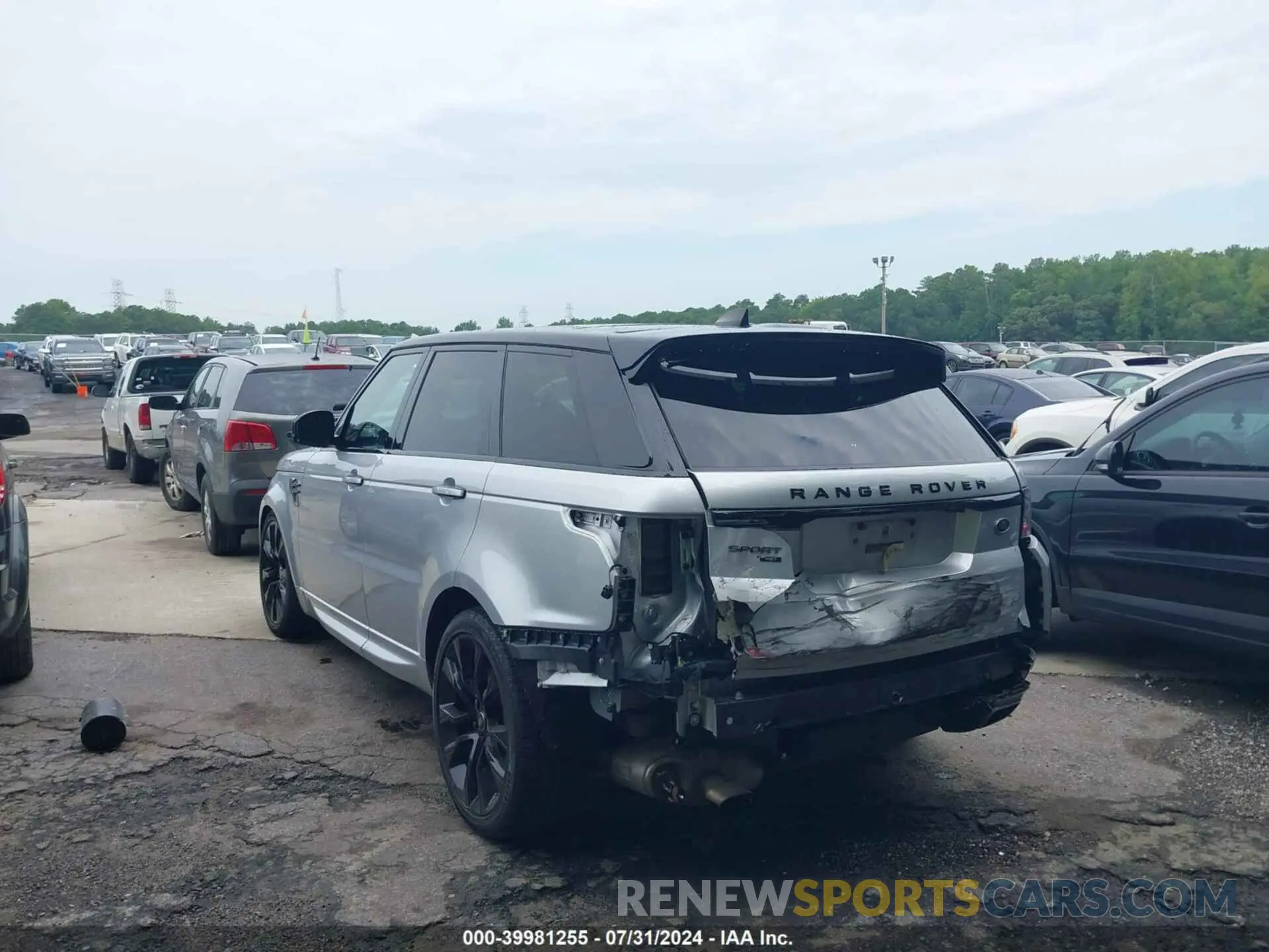 3 Фотография поврежденного автомобиля SALWS2SU0KA873933 LAND ROVER RANGE ROVER SPORT 2019