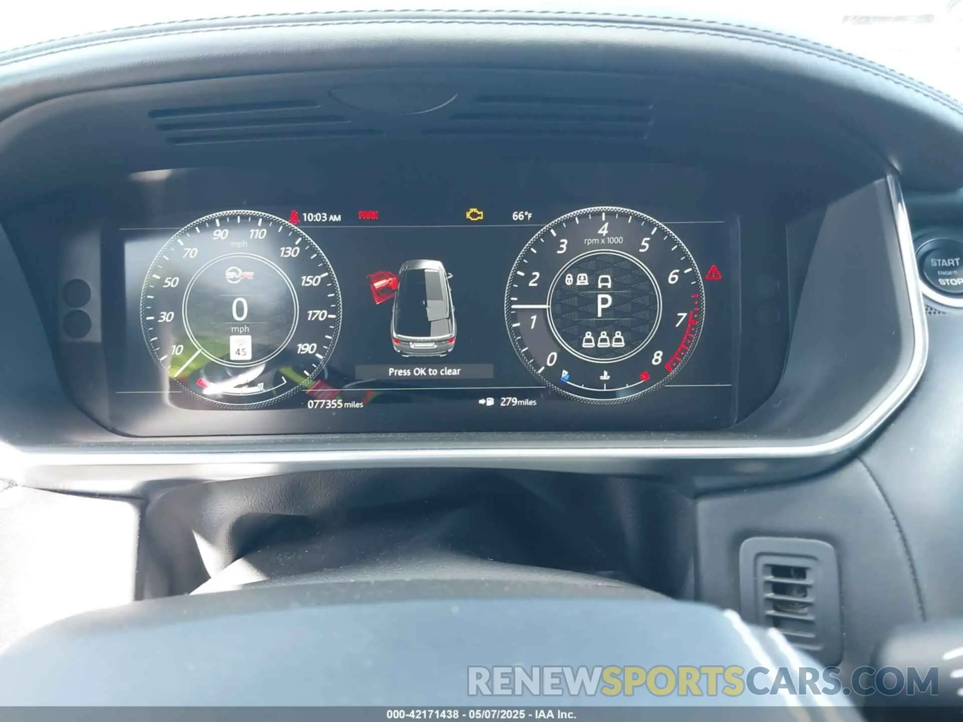 7 Photograph of a damaged car SALWZ2SE5KA822125 LAND ROVER RANGE ROVER SPORT 2019