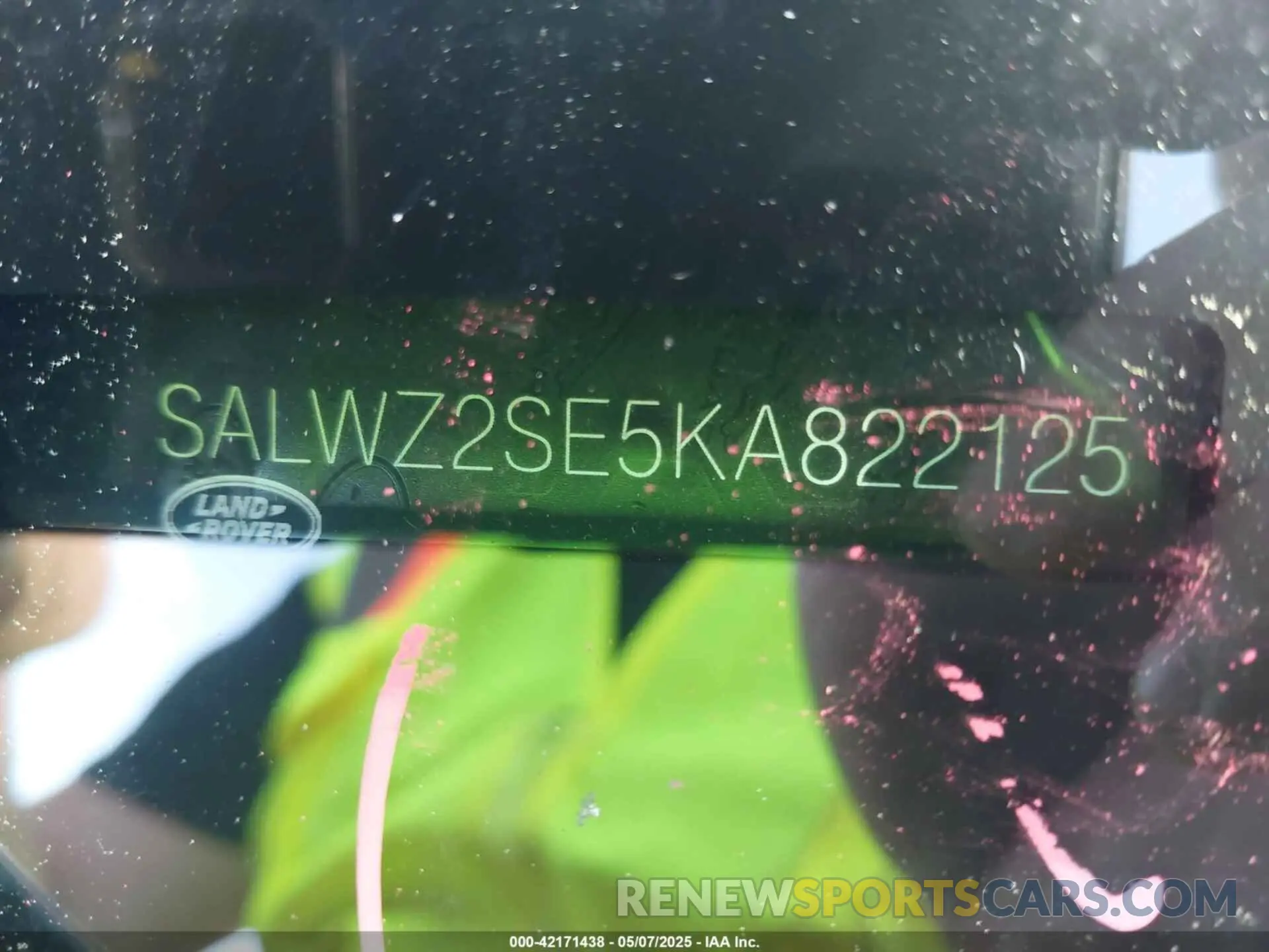 9 Photograph of a damaged car SALWZ2SE5KA822125 LAND ROVER RANGE ROVER SPORT 2019