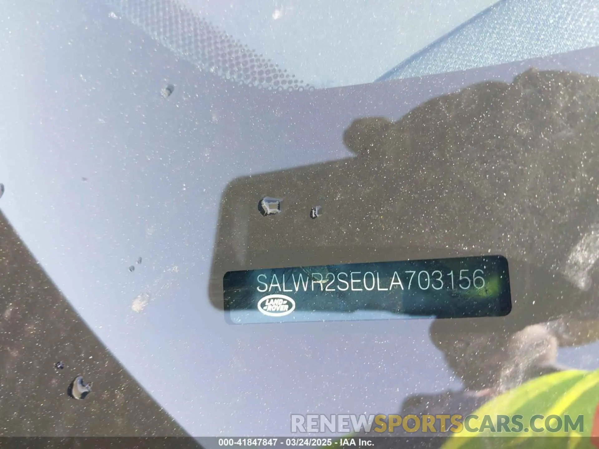9 Photograph of a damaged car SALWR2SE0LA703156 LAND ROVER RANGE ROVER SPORT 2020