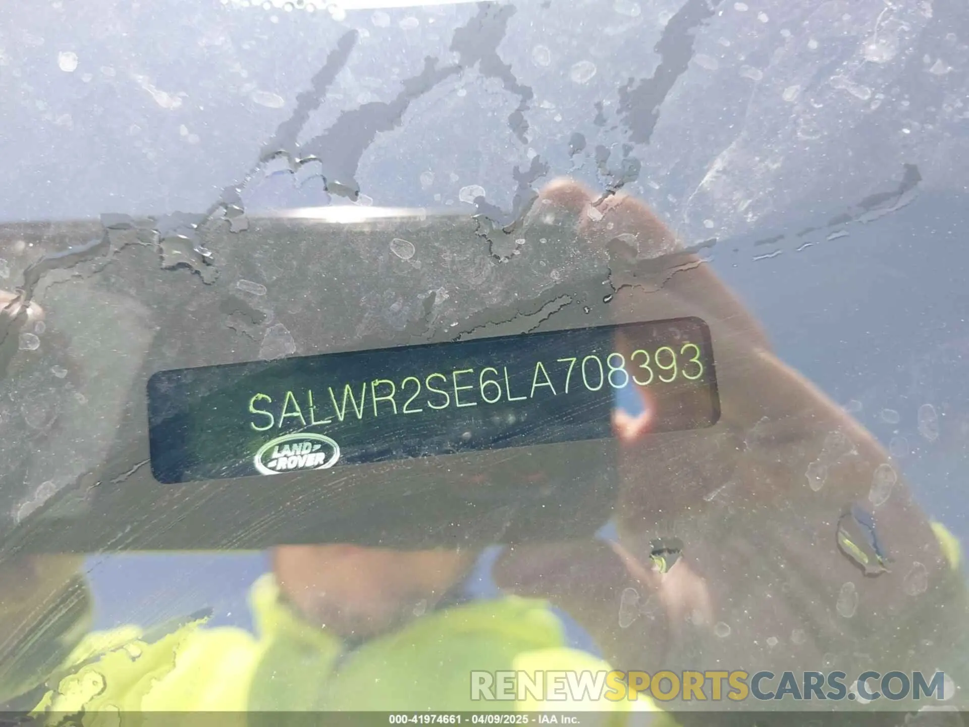 9 Фотография поврежденного автомобиля SALWR2SE6LA708393 LAND ROVER RANGE ROVER SPORT 2020