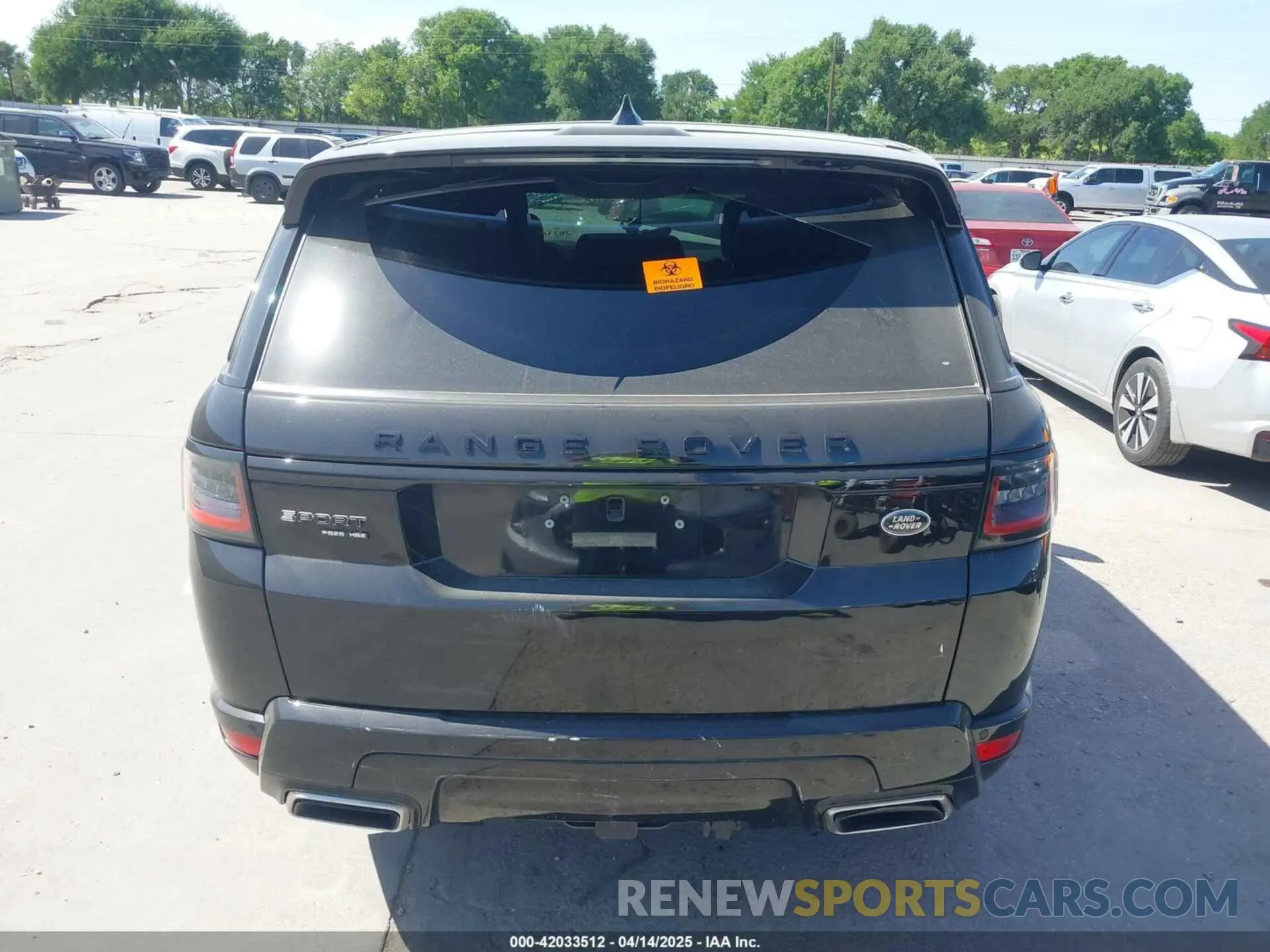 16 Photograph of a damaged car SALWR2SE8LA731741 LAND ROVER RANGE ROVER SPORT 2020