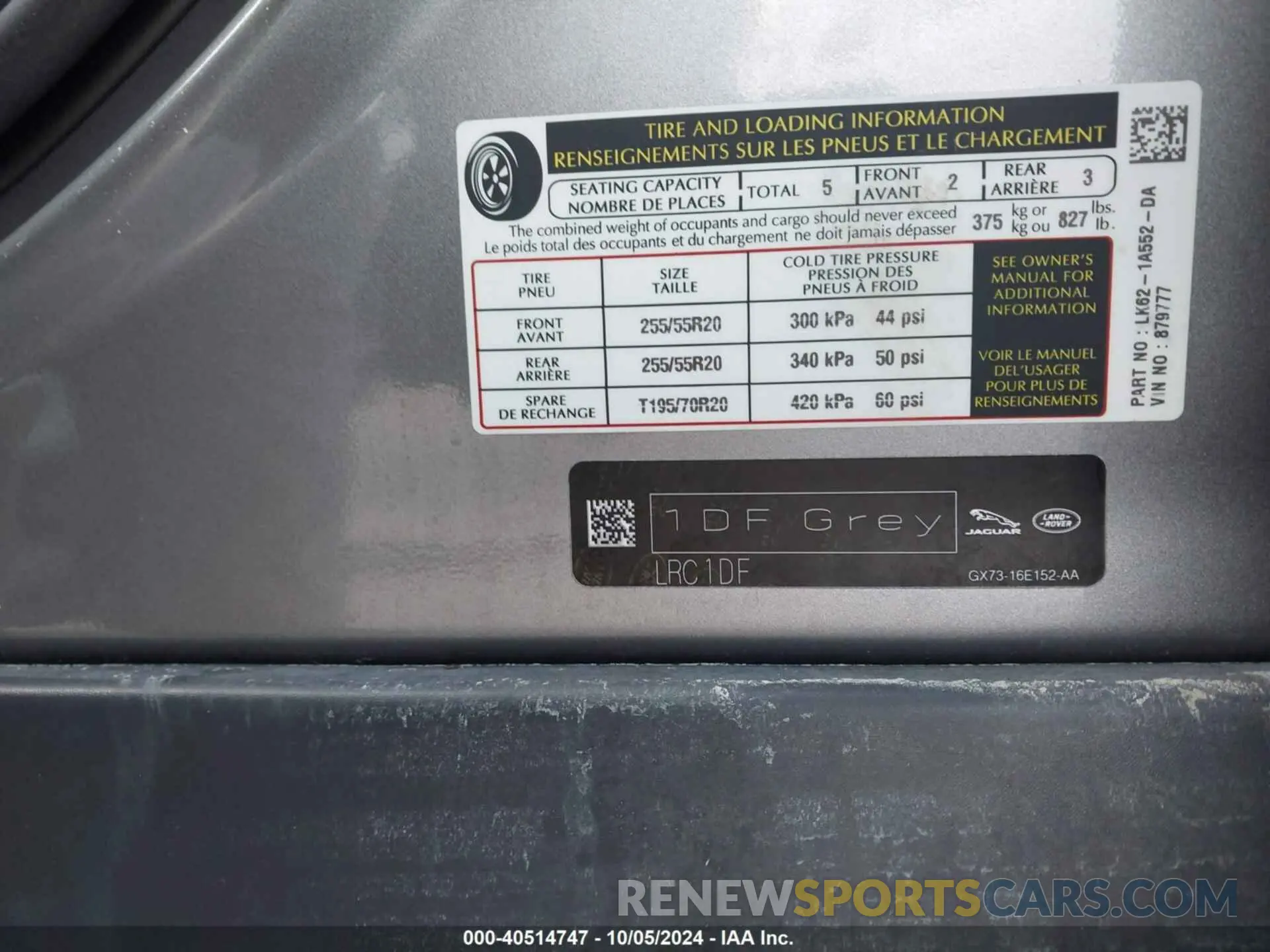 9 Photograph of a damaged car SALWR2SU2LA879777 LAND ROVER RANGE ROVER SPORT 2020