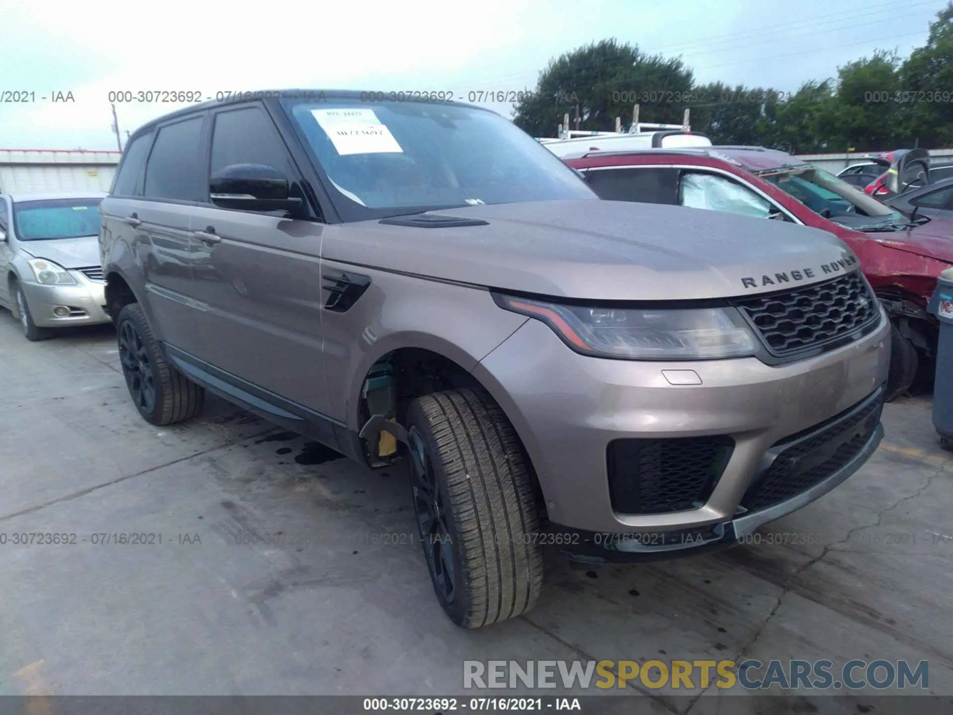 1 Фотография поврежденного автомобиля SALWR2SU5MA765256 LAND ROVER RANGE ROVER SPORT 2021