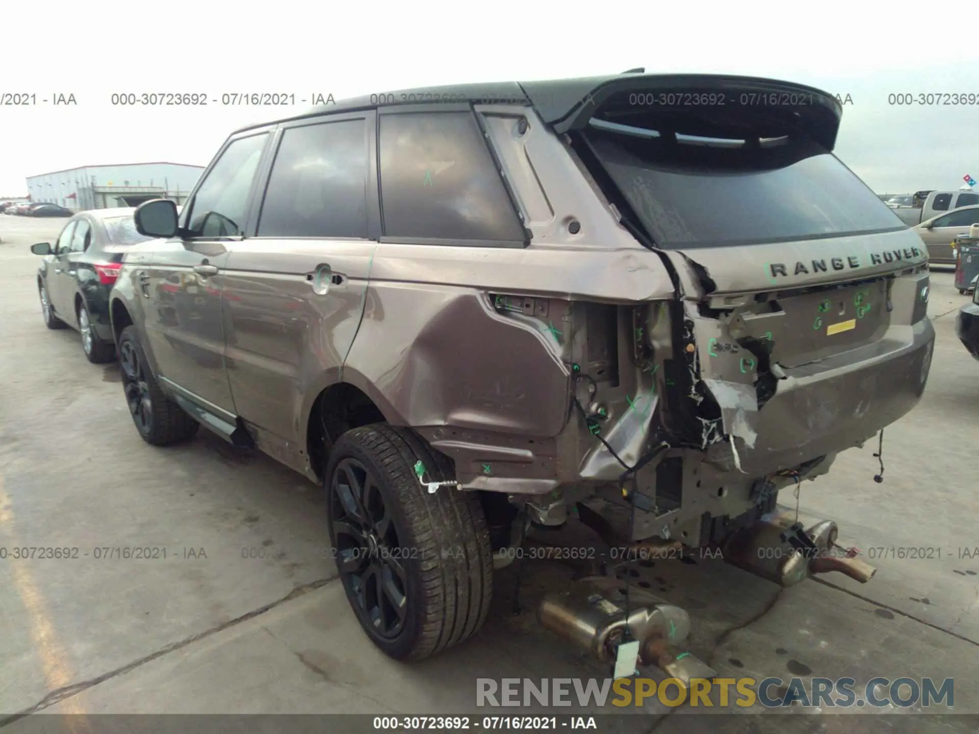 3 Фотография поврежденного автомобиля SALWR2SU5MA765256 LAND ROVER RANGE ROVER SPORT 2021