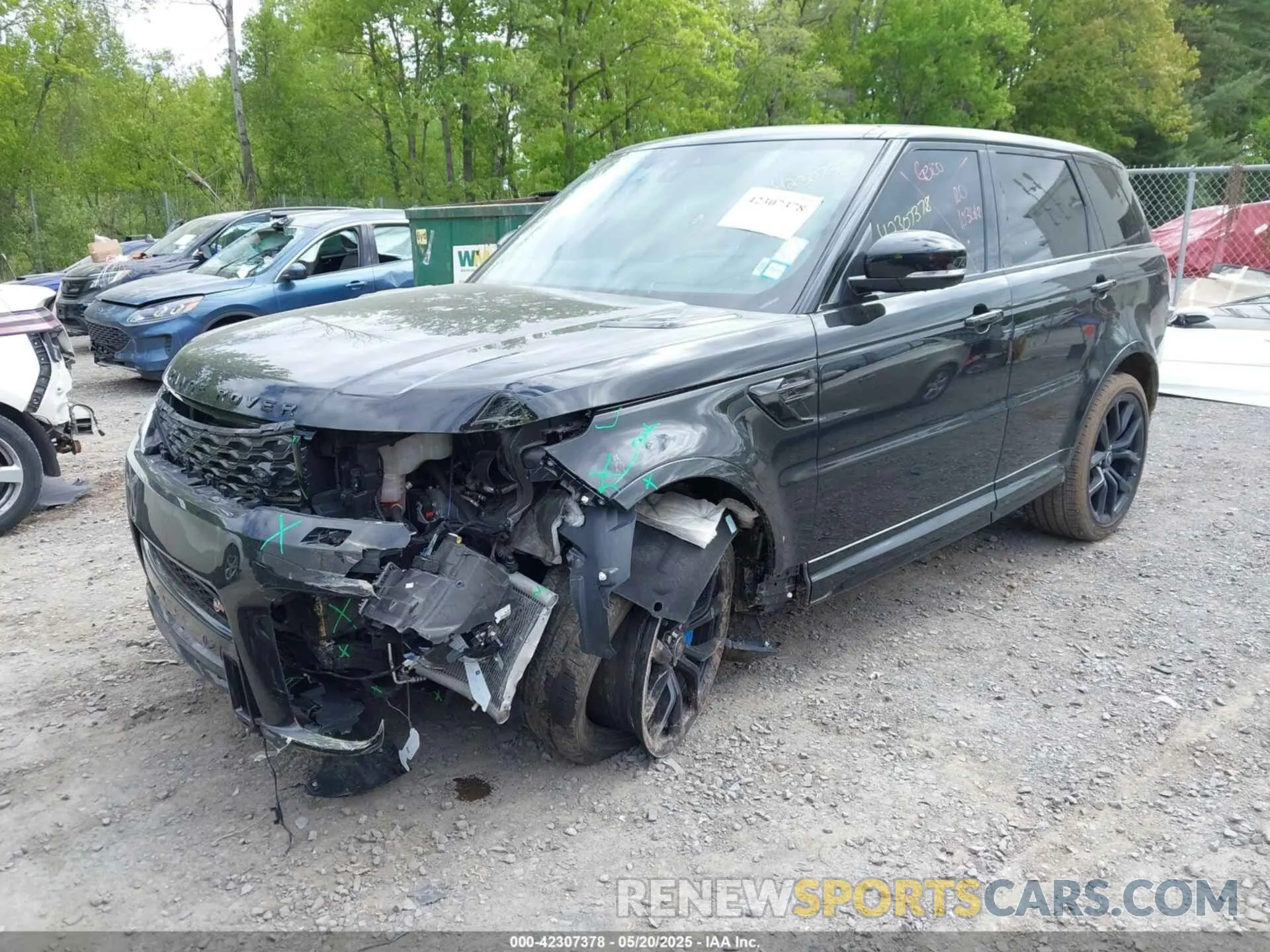 2 Фотография поврежденного автомобиля SALWZ2RE0MA795330 LAND ROVER RANGE ROVER SPORT 2021