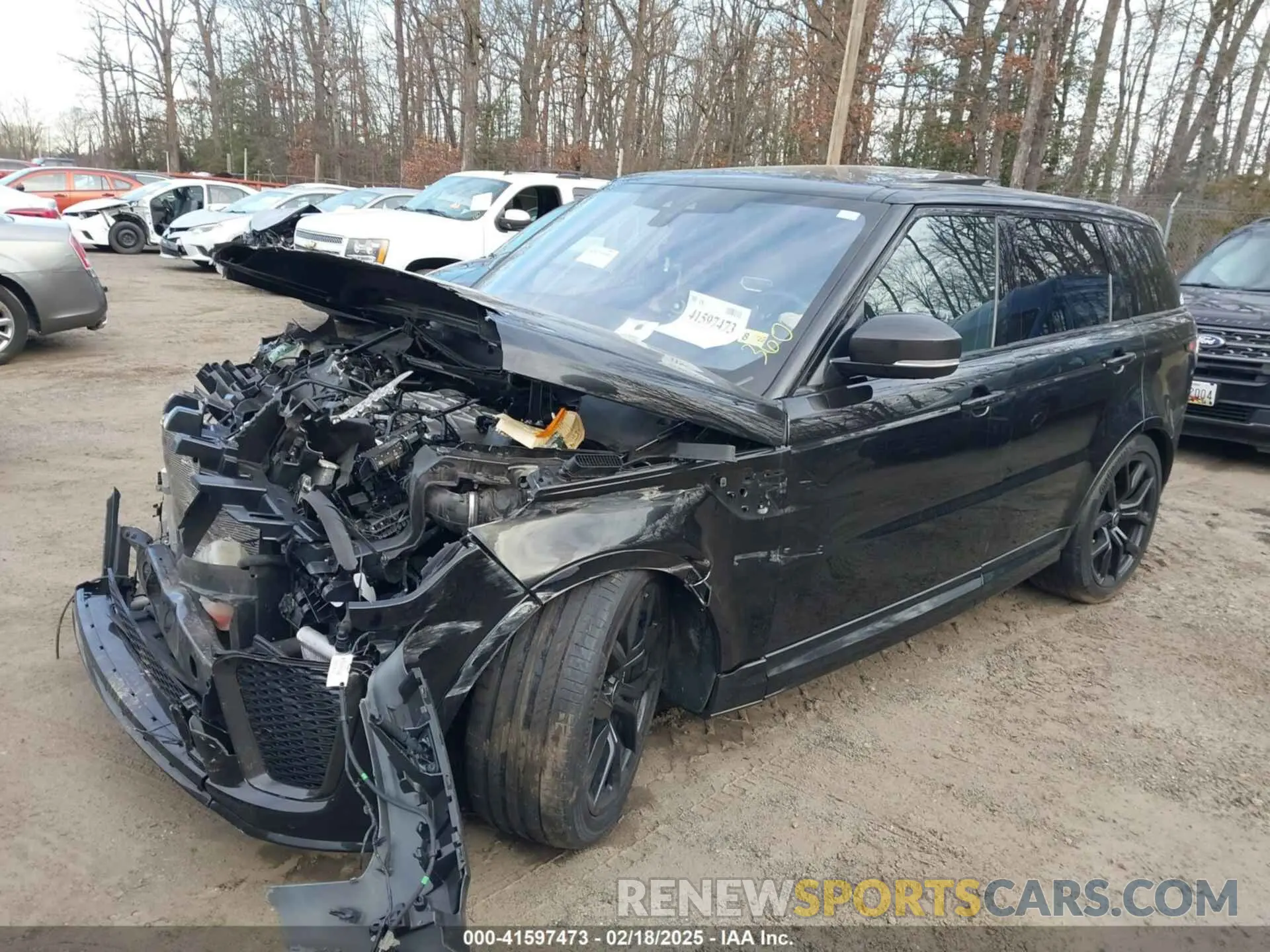 2 Фотография поврежденного автомобиля SALWZ2RE2MA762507 LAND ROVER RANGE ROVER SPORT 2021