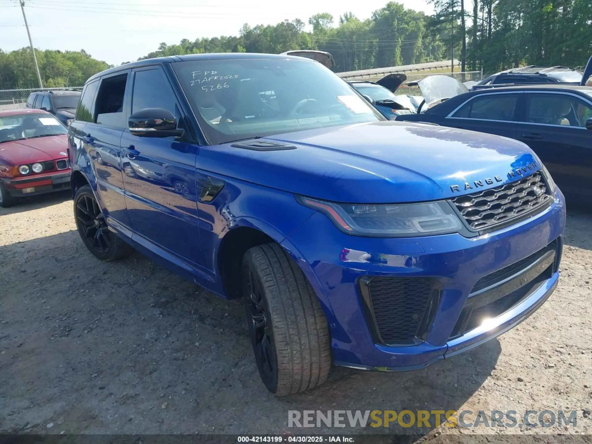 1 Фотография поврежденного автомобиля SALWZ2RE4MA781110 LAND ROVER RANGE ROVER SPORT 2021