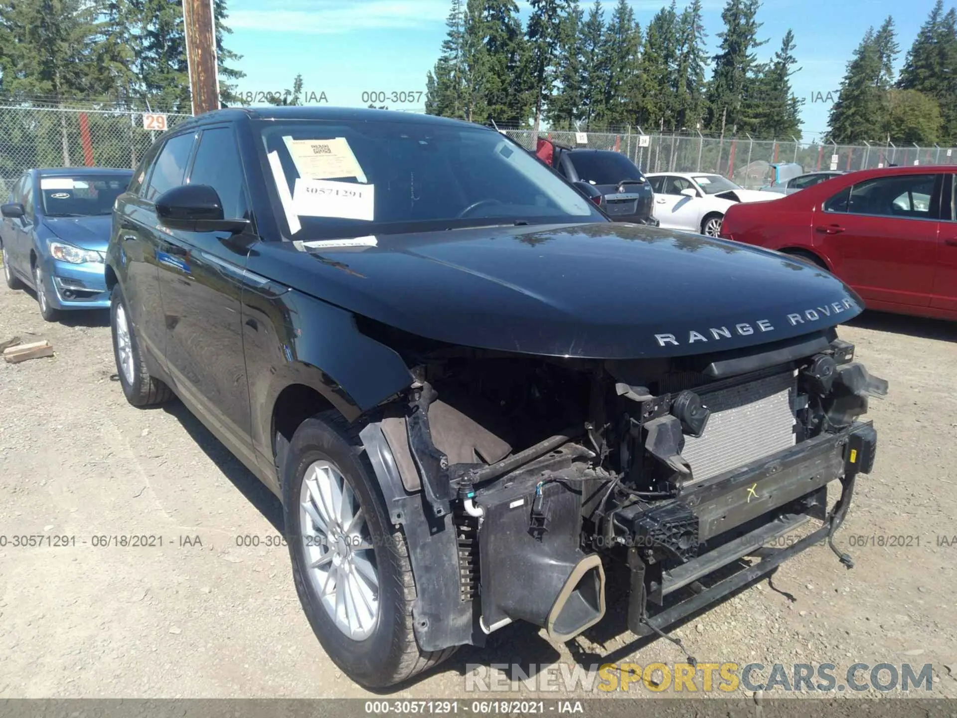 1 Photograph of a damaged car SALYA2EX6KA216944 LAND ROVER RANGE ROVER VELAR 2019