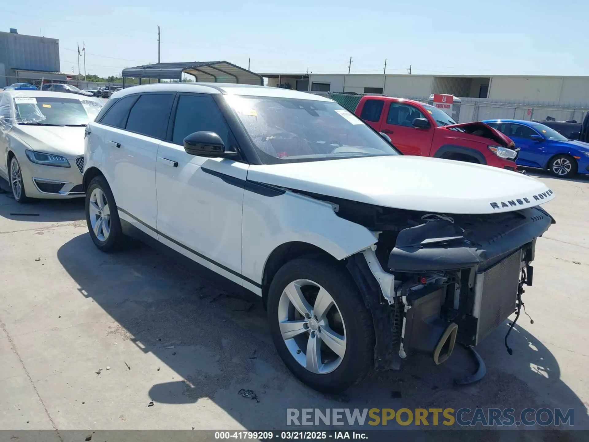 1 Photograph of a damaged car SALYB2EX3KA787594 LAND ROVER RANGE ROVER VELAR 2019