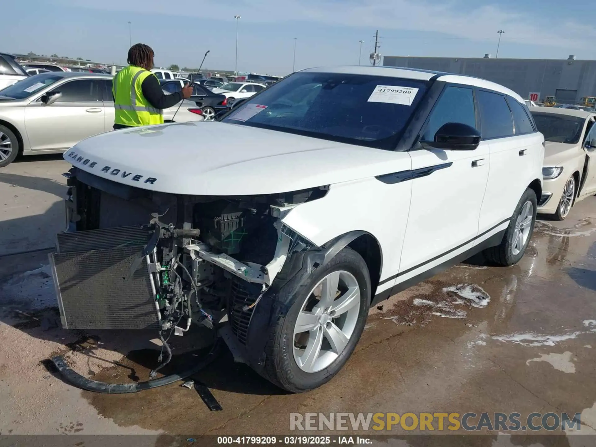 2 Photograph of a damaged car SALYB2EX3KA787594 LAND ROVER RANGE ROVER VELAR 2019