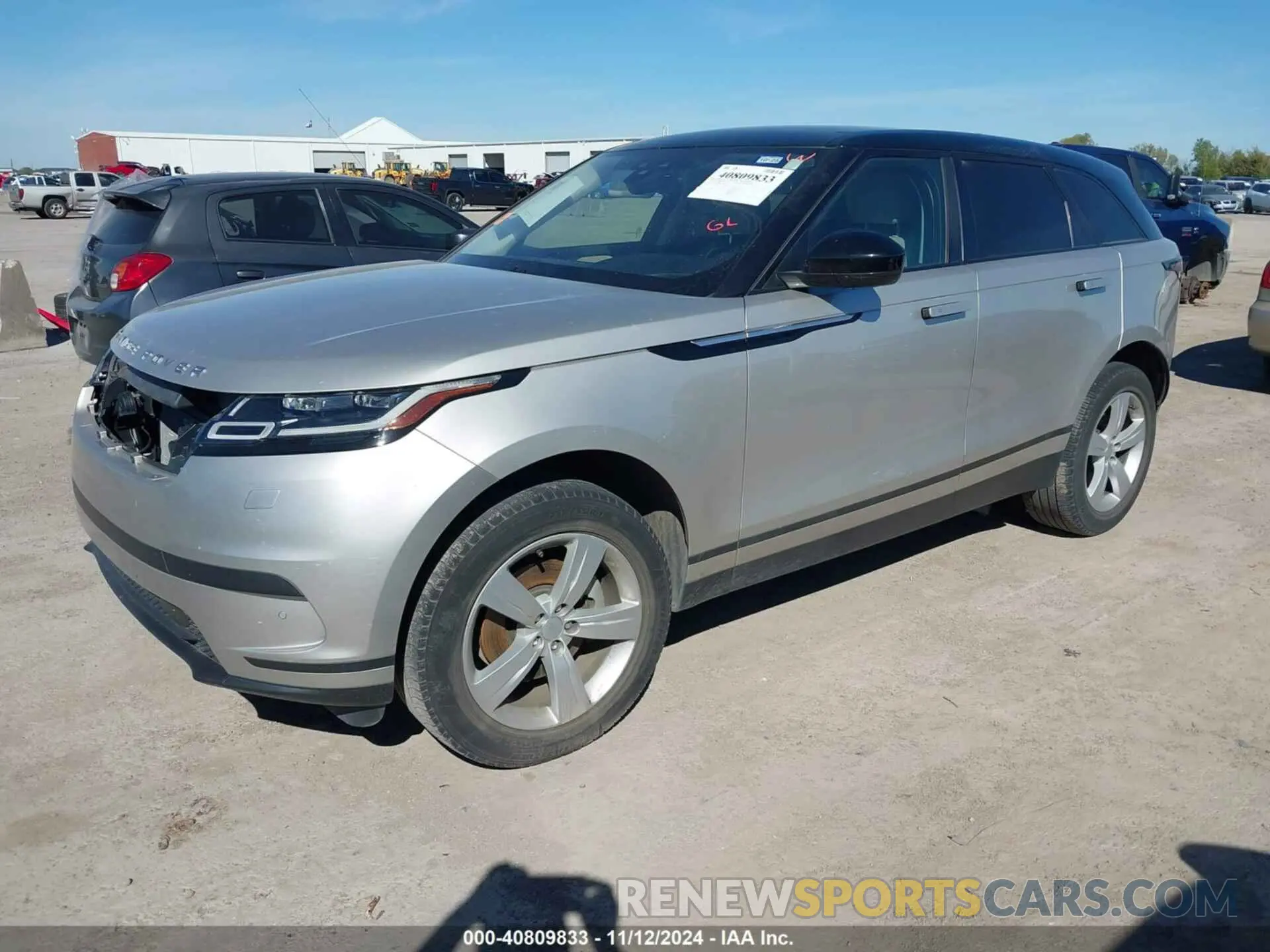 2 Photograph of a damaged car SALYB2EX6KA782096 LAND ROVER RANGE ROVER VELAR 2019
