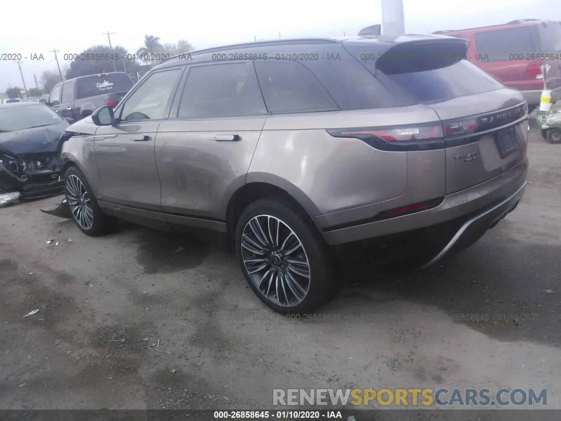 3 Photograph of a damaged car SALYL2EX1KA225173 LAND ROVER RANGE ROVER VELAR 2019
