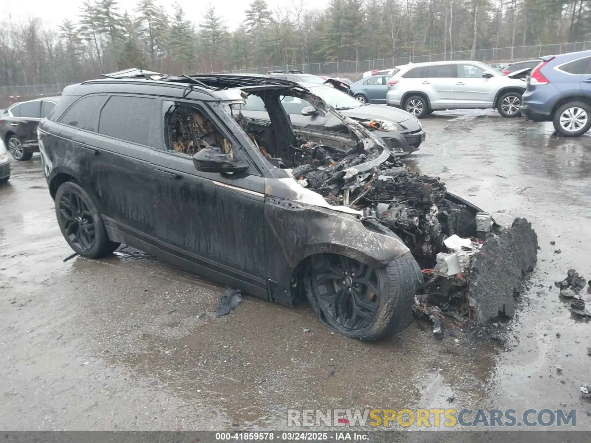 1 Photograph of a damaged car SALYL2EX2KA792895 LAND ROVER RANGE ROVER VELAR 2019