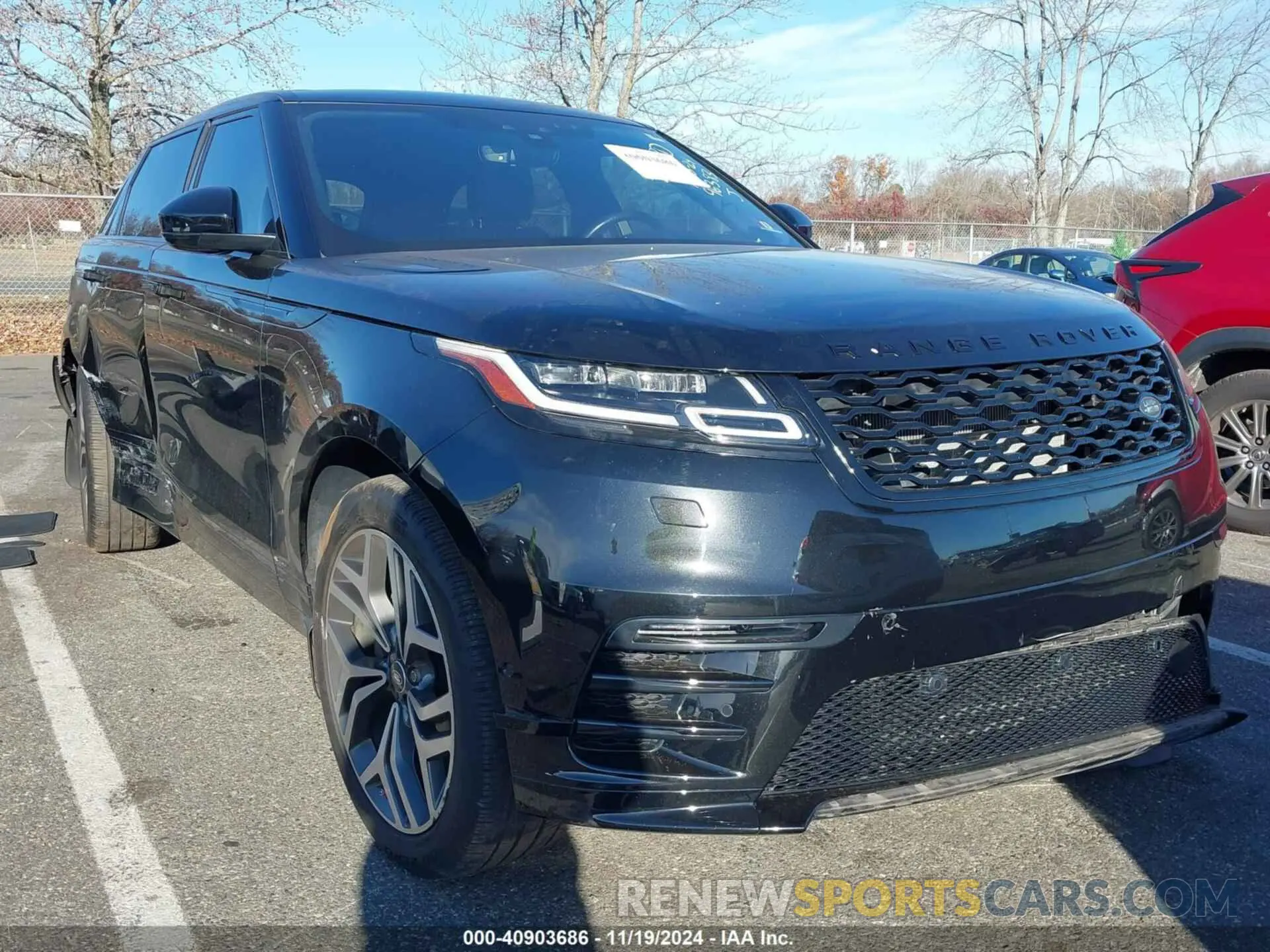 1 Фотография поврежденного автомобиля SALYL2EX6KA796383 LAND ROVER RANGE ROVER VELAR 2019