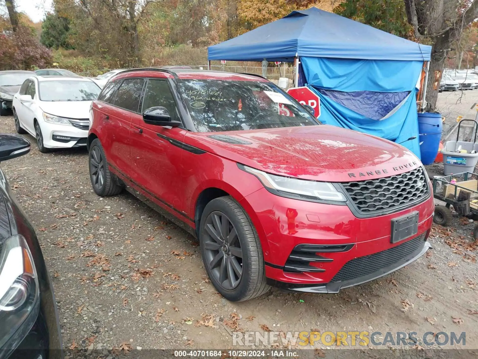 1 Photograph of a damaged car SALYL2EX7KA797283 LAND ROVER RANGE ROVER VELAR 2019