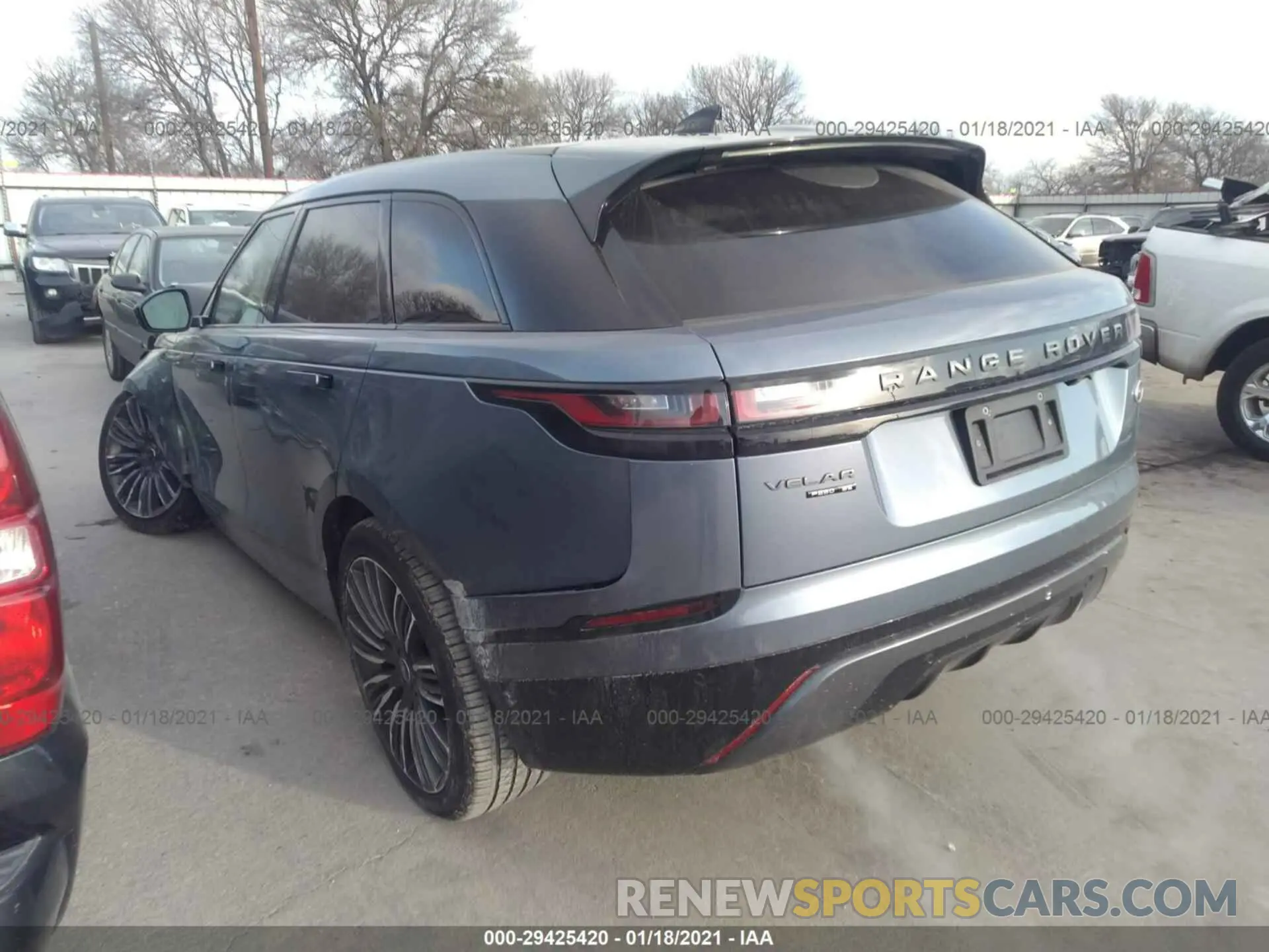 3 Photograph of a damaged car SALYL2EX8KA210086 LAND ROVER RANGE ROVER VELAR 2019