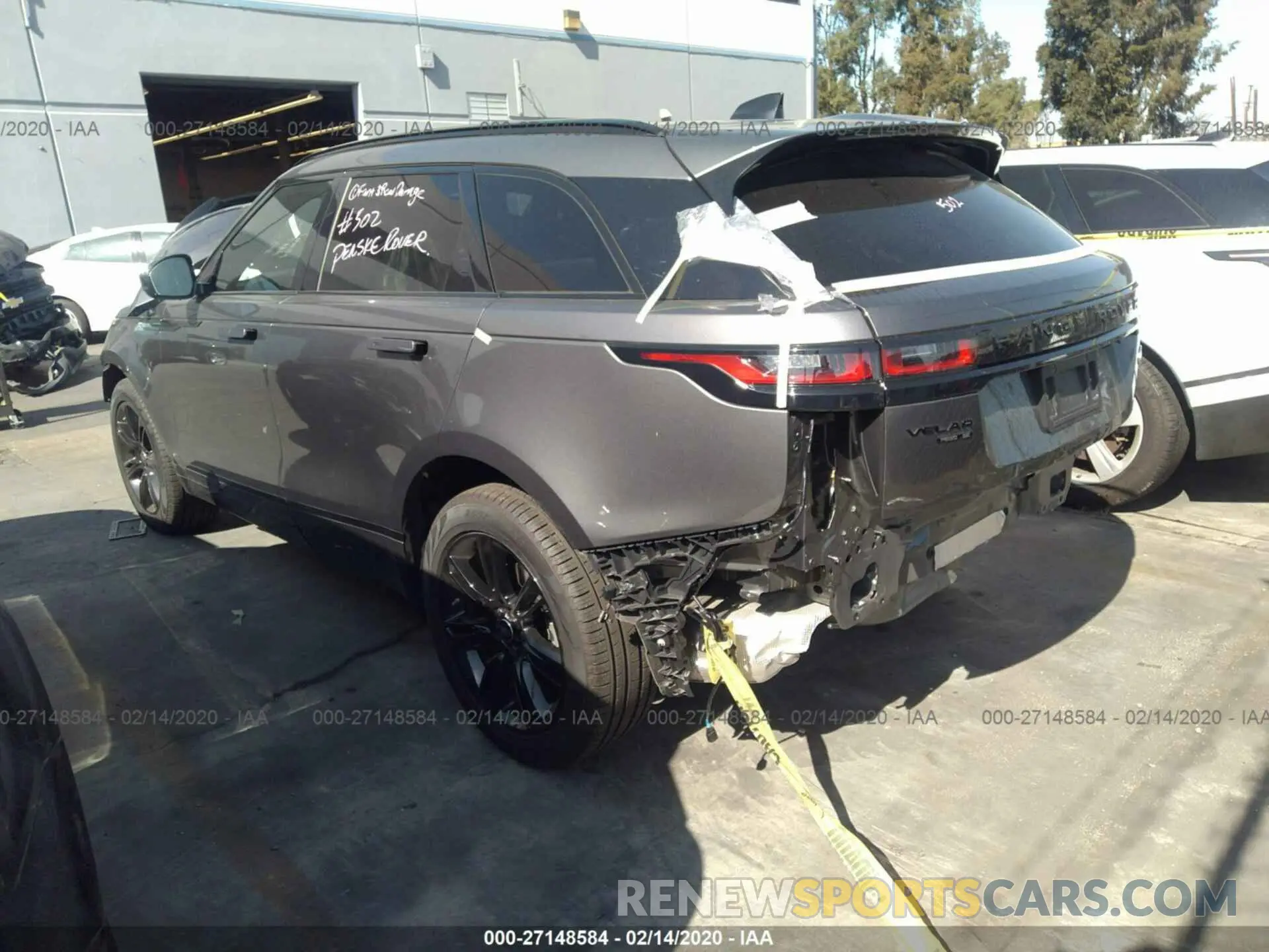3 Photograph of a damaged car SALYL2EXXKA227911 LAND ROVER RANGE ROVER VELAR 2019
