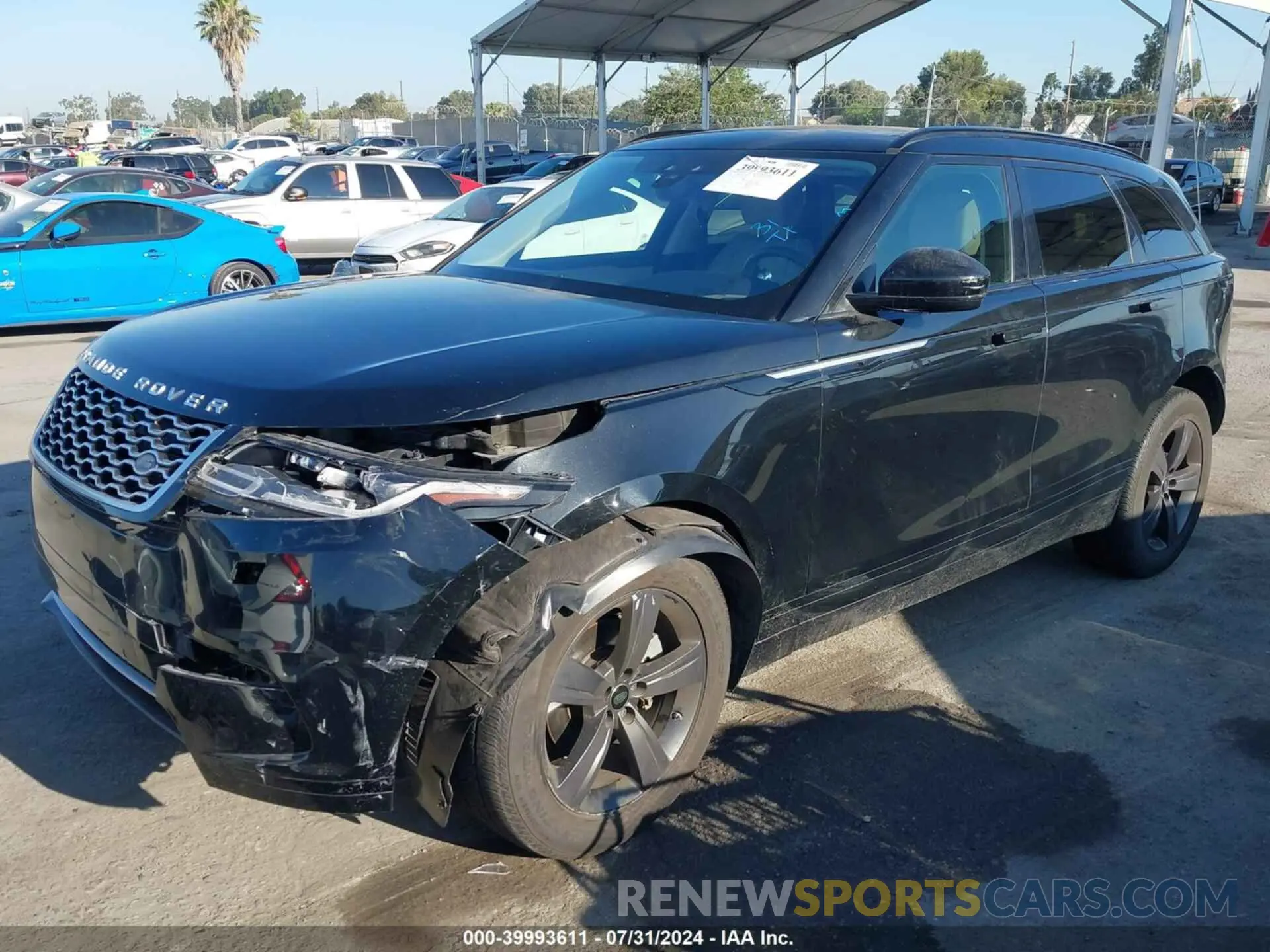 2 Photograph of a damaged car SALYB2EX2LA290537 LAND ROVER RANGE ROVER VELAR 2020
