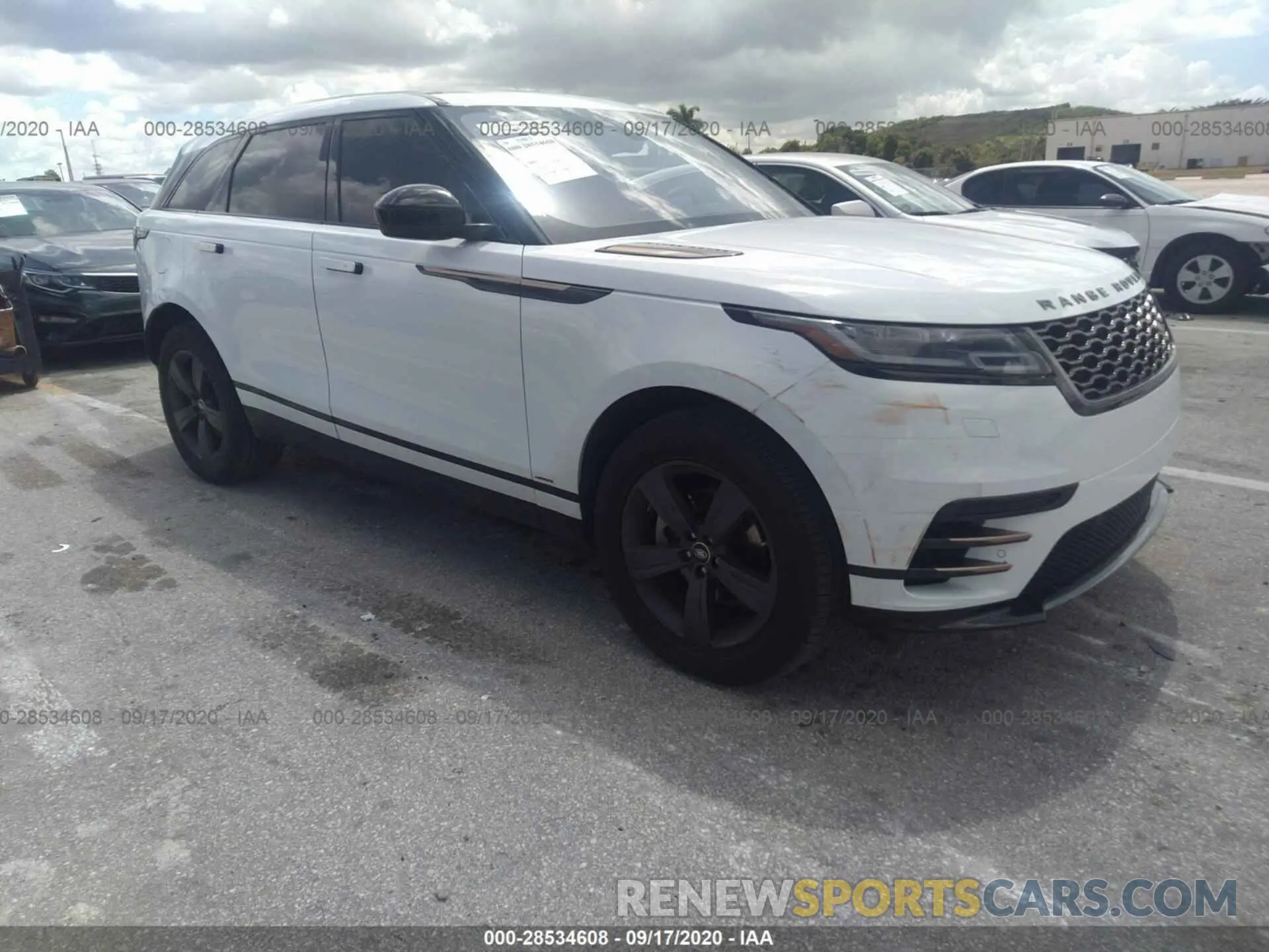 1 Фотография поврежденного автомобиля SALYK2EX1LA253057 LAND ROVER RANGE ROVER VELAR 2020