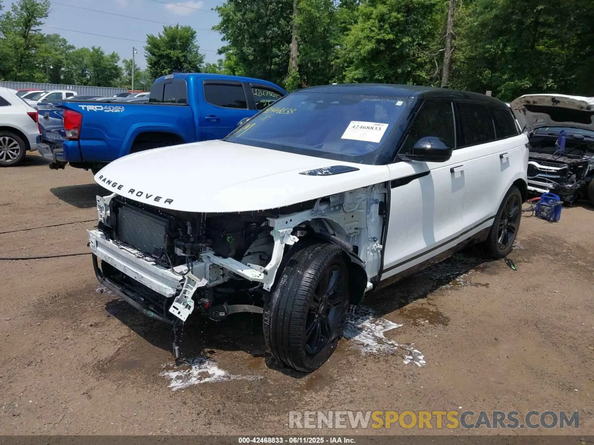 2 Фотография поврежденного автомобиля SALYT2EX2MA307478 LAND ROVER RANGE ROVER VELAR 2021