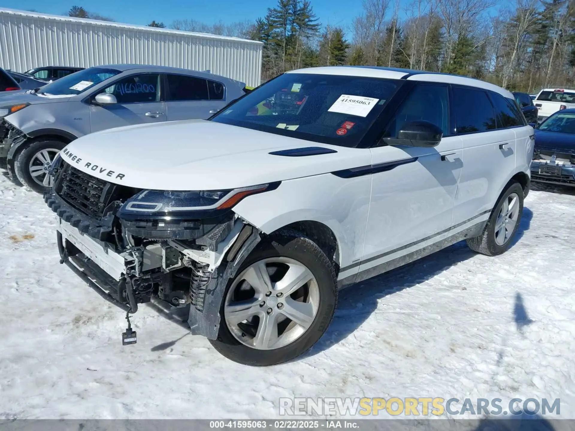 2 Фотография поврежденного автомобиля SALYT2EX7MA313339 LAND ROVER RANGE ROVER VELAR 2021